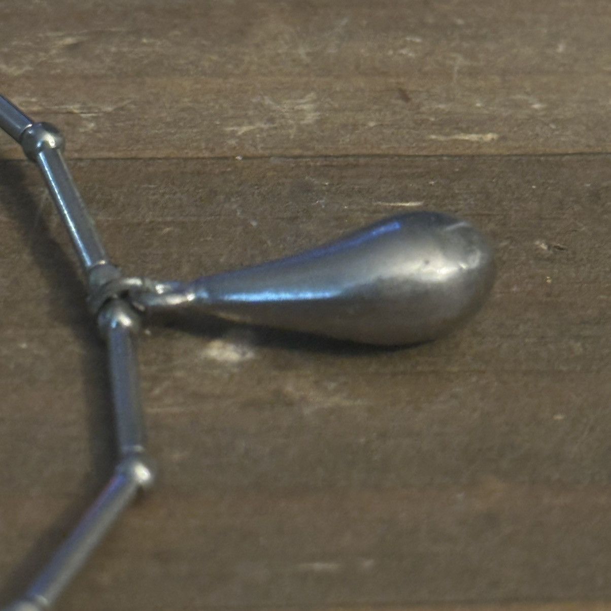 Kenneth Jay Lane × Vintage Vintage Kenneth Lane silver bar teardrop pendant necklace Size ONE SIZE - 4 Thumbnail