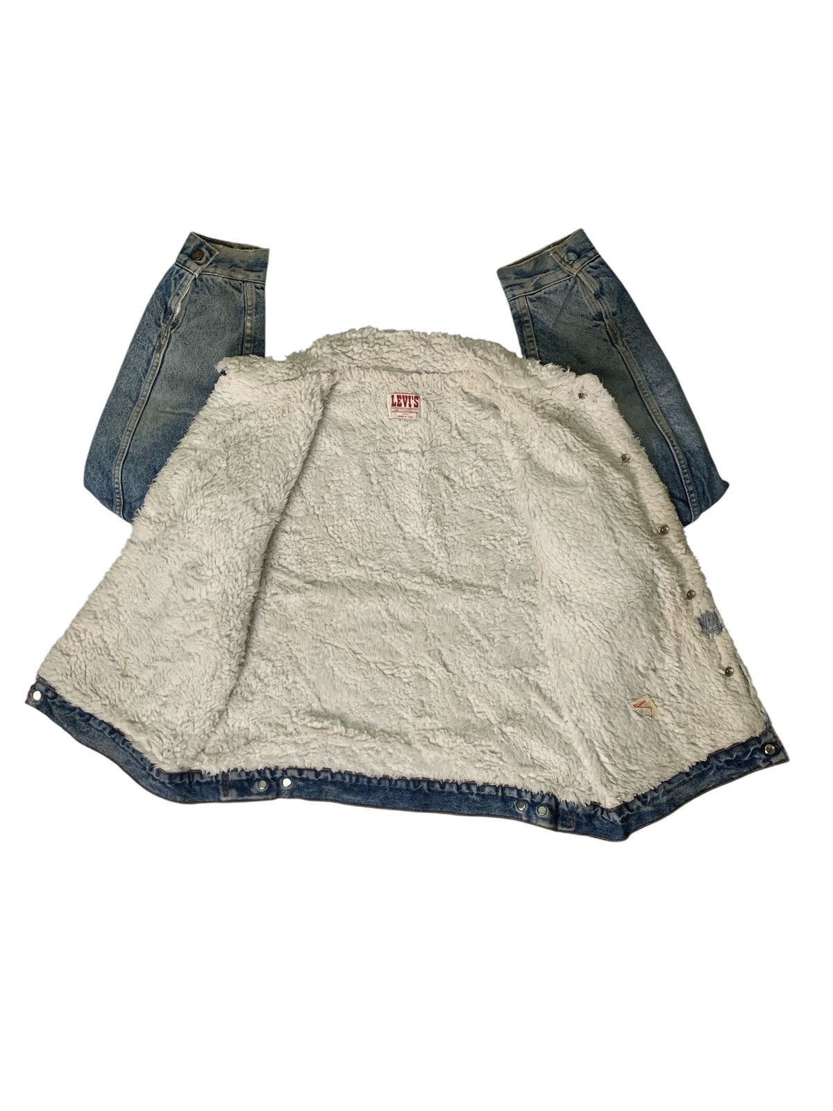 Levi's Vintage Clothing Rare Design Vintage Levi’s Sherpa Jackets Size US L / EU 52-54 / 3 - 3 Thumbnail
