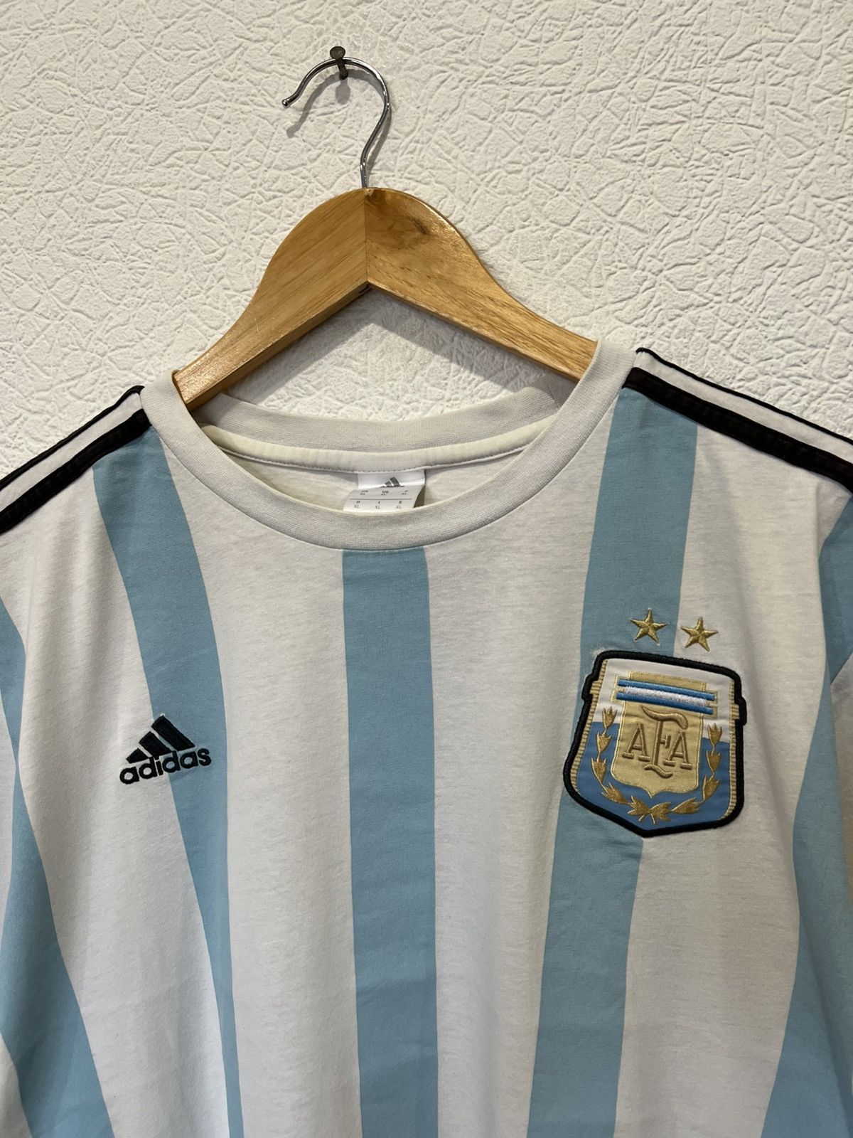 Vintage Messi Adidas Blue T Shirt Tee Argentina Soccer Size US XL / EU 56 / 4 - 3 Thumbnail