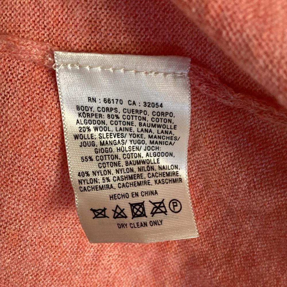 Anthropologie Rosie Neira Anthropologie Size S Peach Knit Sweater Faux Tie Size S / US 4 / IT 40 - 5 Thumbnail