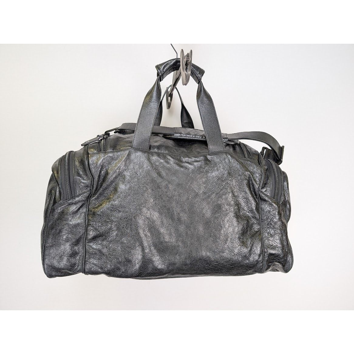Adidas × Balenciaga o1rshd1 Aged Arena Lamb Gym Bag in Black/White Size ONE SIZE - 9 Thumbnail