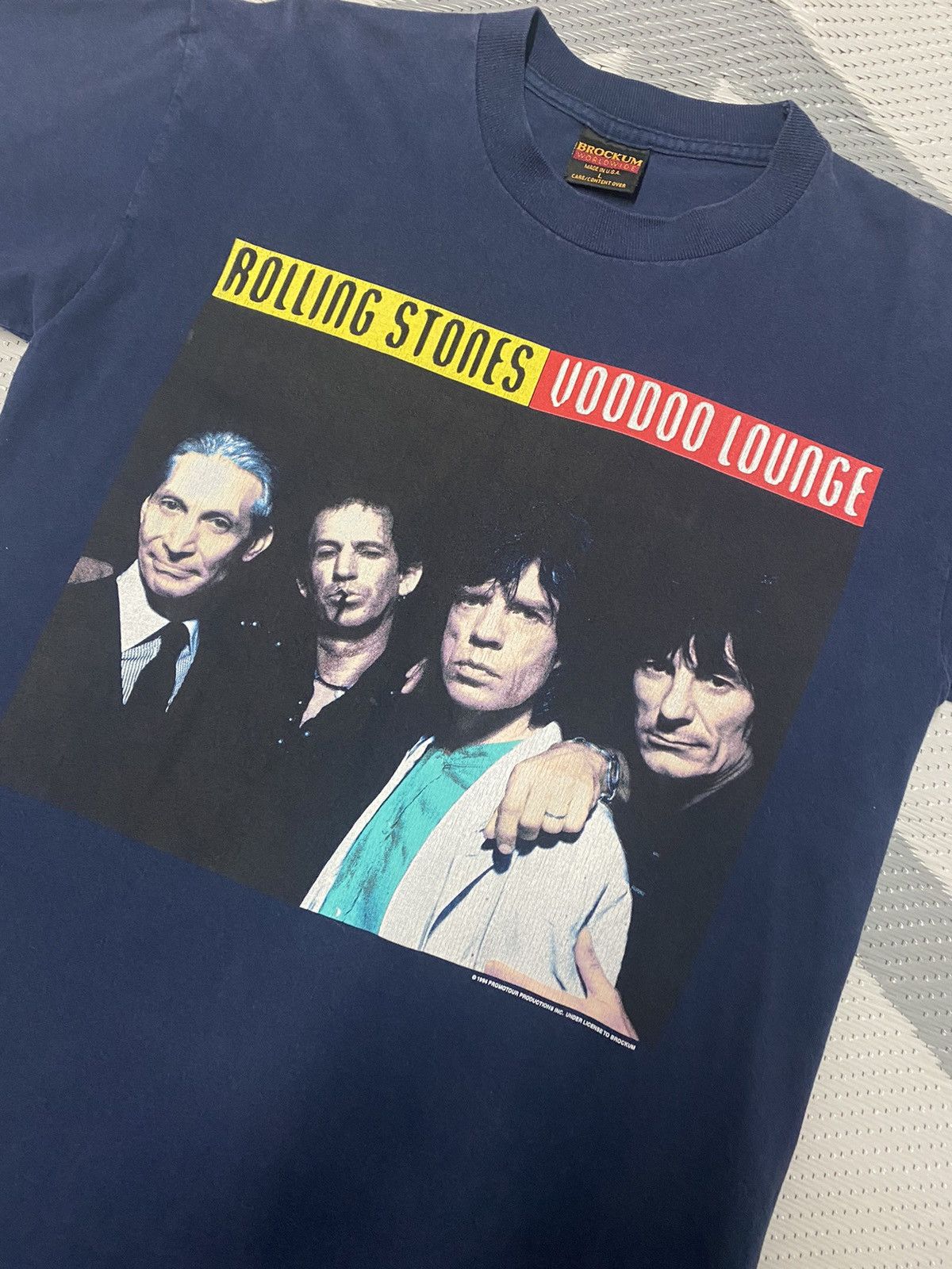 Band Tees × Brockum × Vintage Vintage 1994 Rolling Stones Voodoo Lounge Brockum Tee M Size US M / EU 48-50 / 2 - 4 Thumbnail