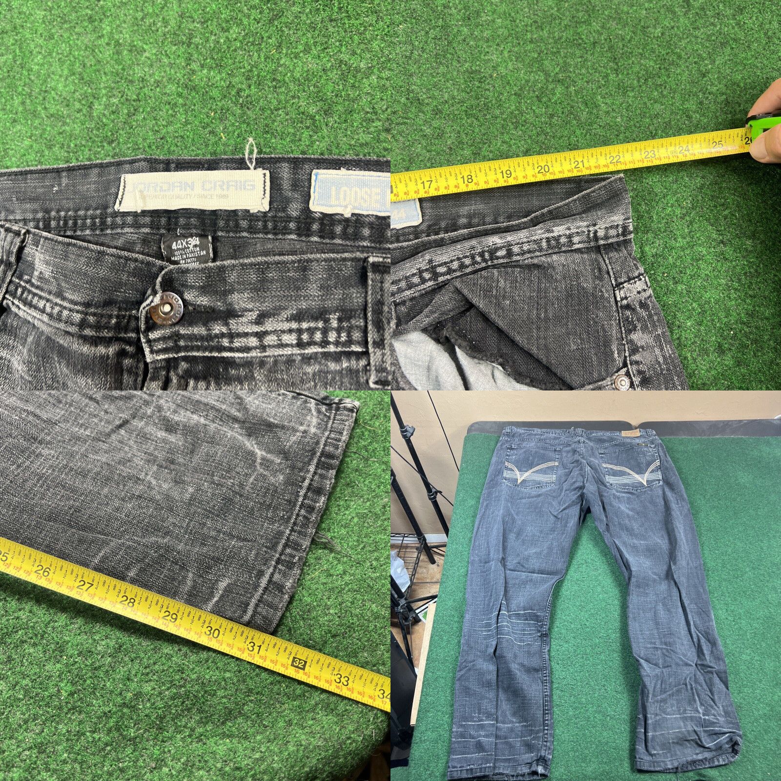 Jordan Brand Jordan Craig Collins Jeans Mens 44x30 ) Black Stretch Size US 44 / EU 60 - 8 Thumbnail