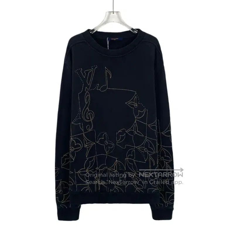Louis Vuitton Louis Vuitton Men's Black Knit Sweater XXL . Size US XXL / EU 58 / 5 - 1 Thumbnail