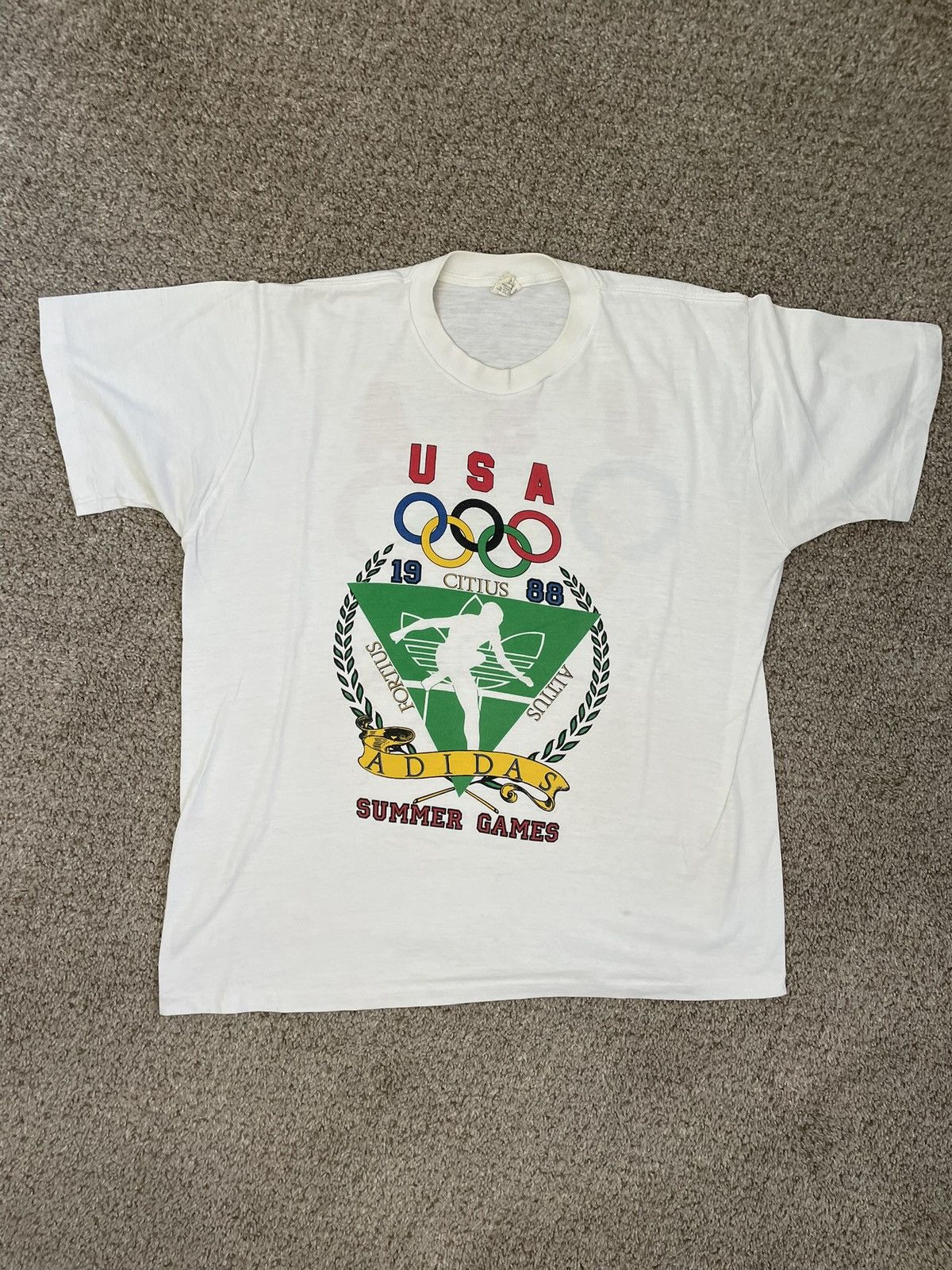 Adidas × Vintage Vintage Adidas Olympic Summer Games 1988 Size US XL / EU 56 / 4 - 1 Thumbnail
