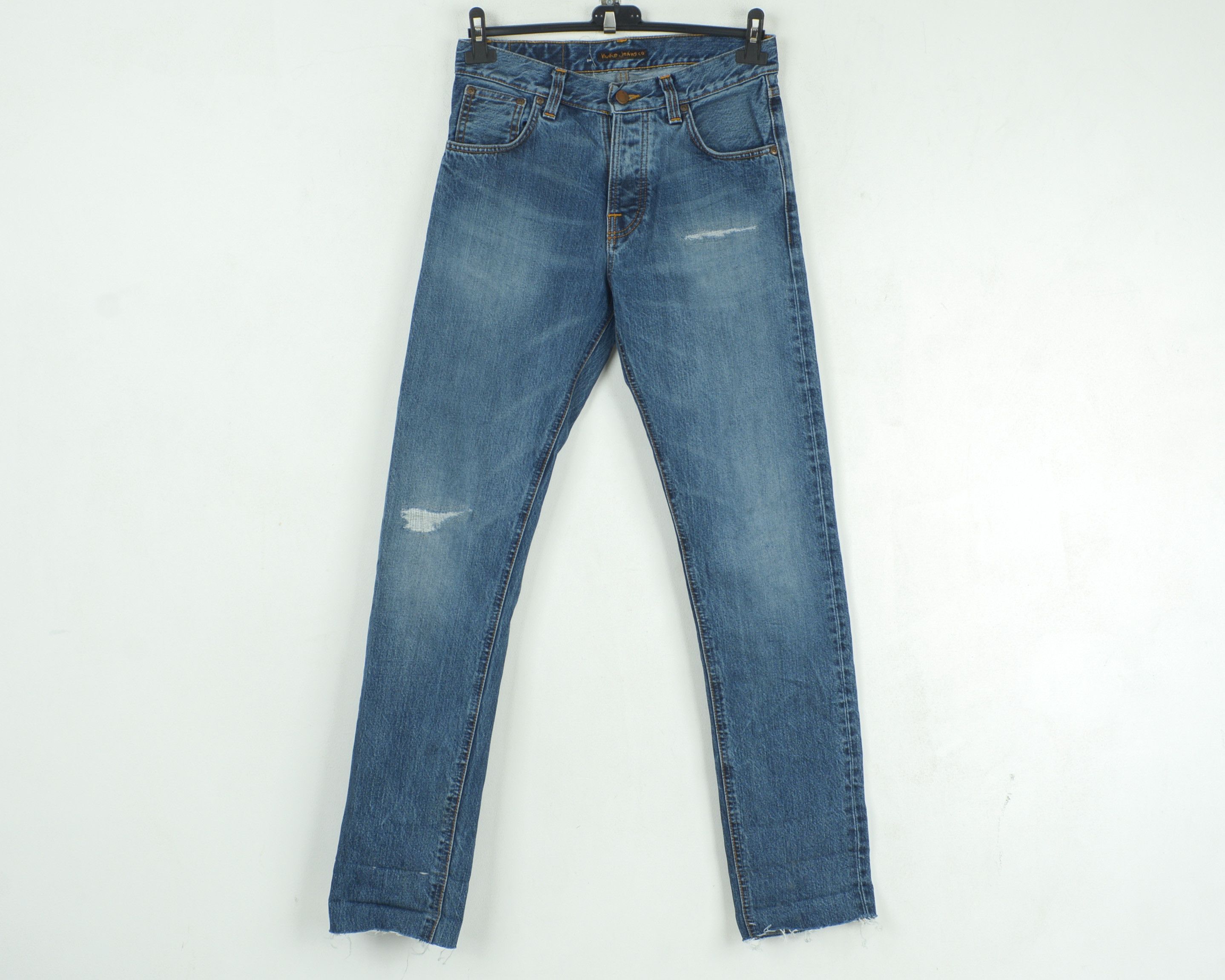 Nudie Jeans Steady Eddie W29 L34 Jeans Straight Denim Pants Ripped Size US 29 - 1 Thumbnail