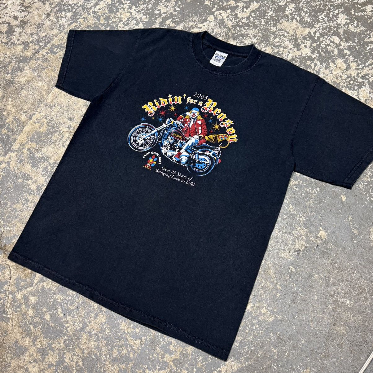 Vintage Vintage Riding For a Reason Clown You + Illegal Gun = Prison Size US L / EU 52-54 / 3 - 2 Thumbnail