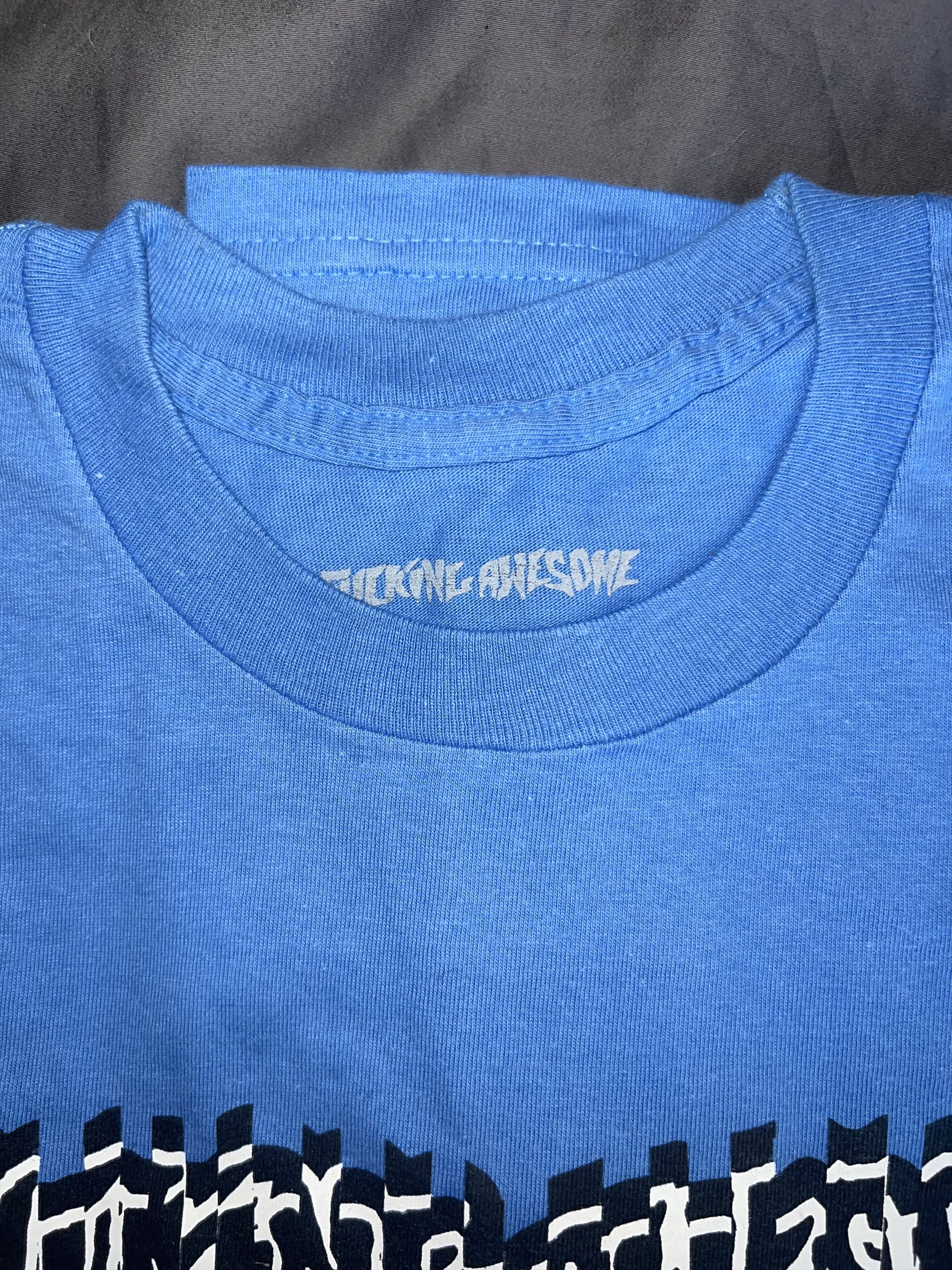 Fucking Awesome Fucking Awesome Logo Tee – Blue – Medium – Streetwear OG Size US M / EU 48-50 / 2 - 2 Thumbnail