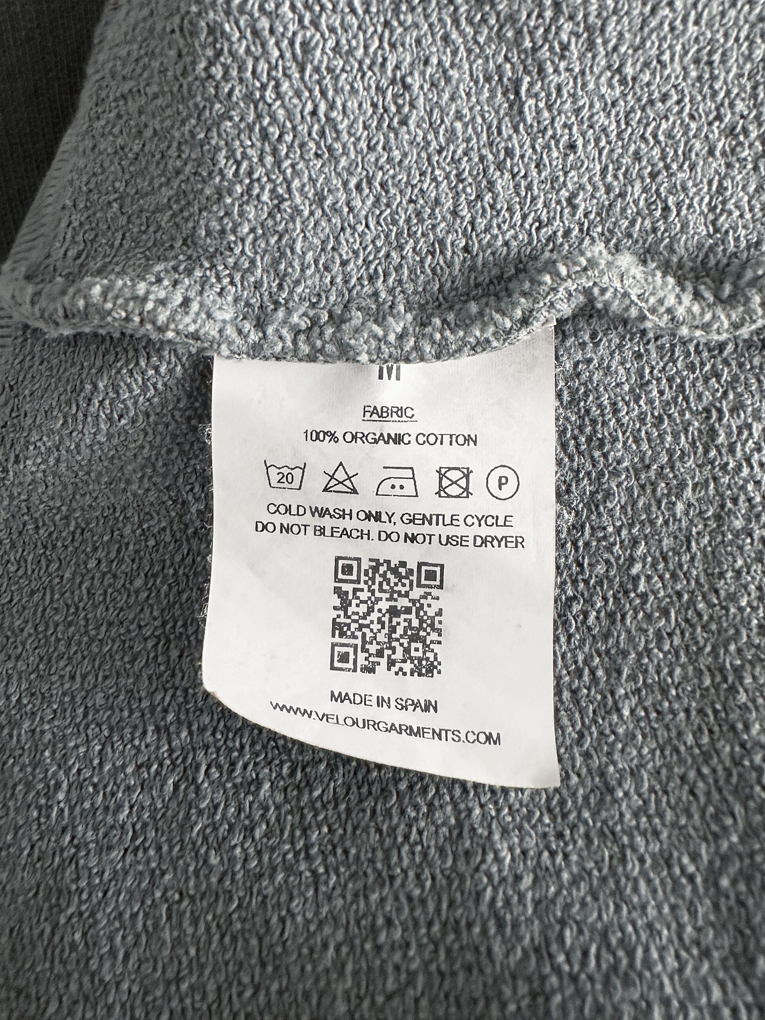 Velour Velour Garments 600 GSM Heavyweight Crewneck - Iron Gray Size US M / EU 48-50 / 2 - 3 Thumbnail