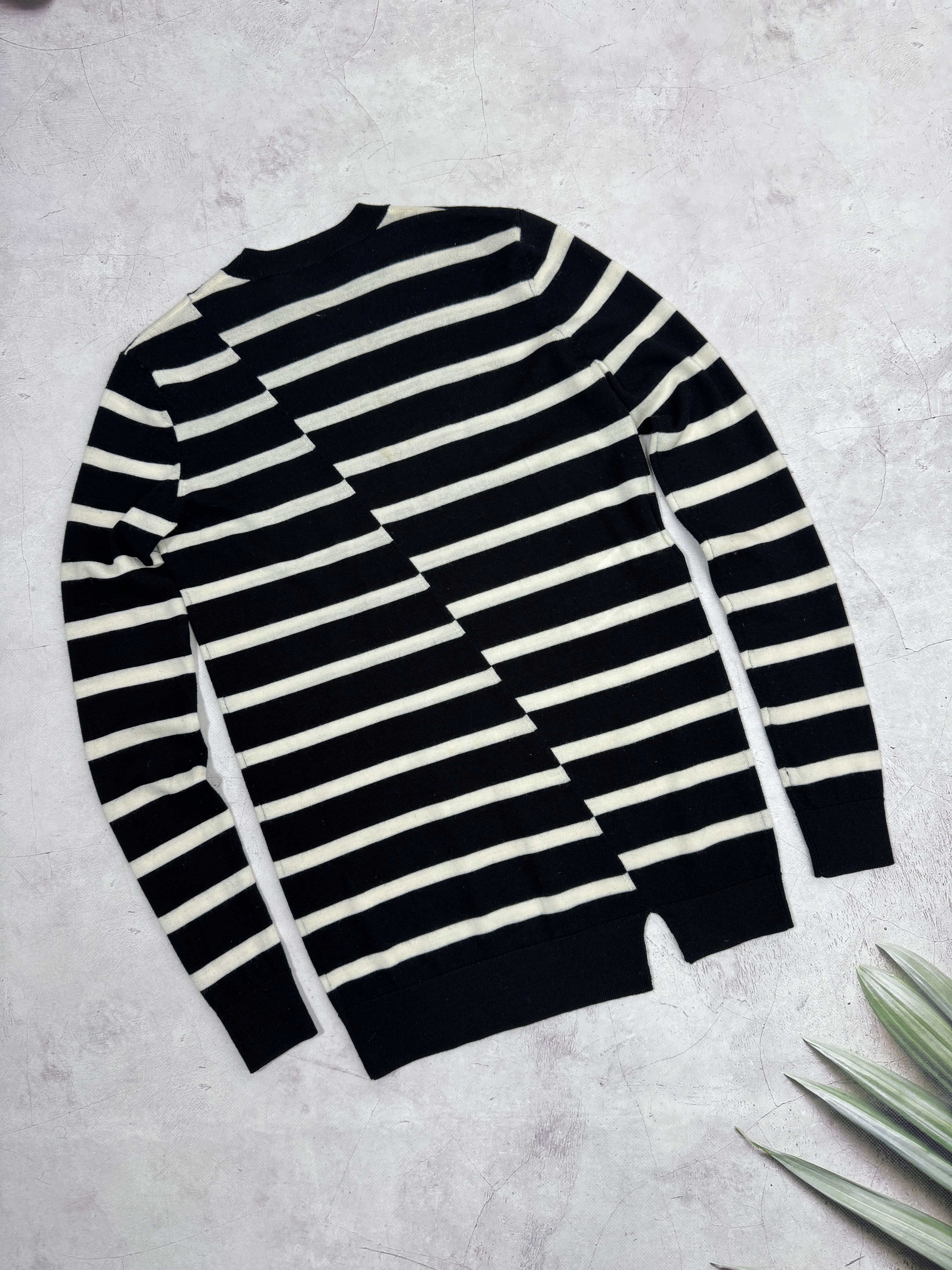 Alexander McQueen × MCQ McQ Alexander McQueen Striped Sweater Embroidered Swallow Size XXS / US 00 / IT 34 - 20 Thumbnail