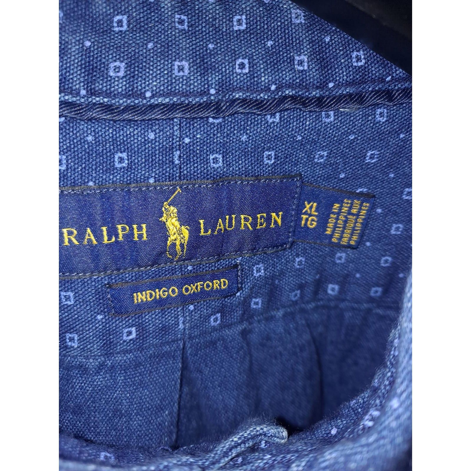 Ralph Lauren Ralph Lauren Indigo Oxford 2 Tone Blue Button Up Size XL Size US XL / EU 56 / 4 - 2 Thumbnail
