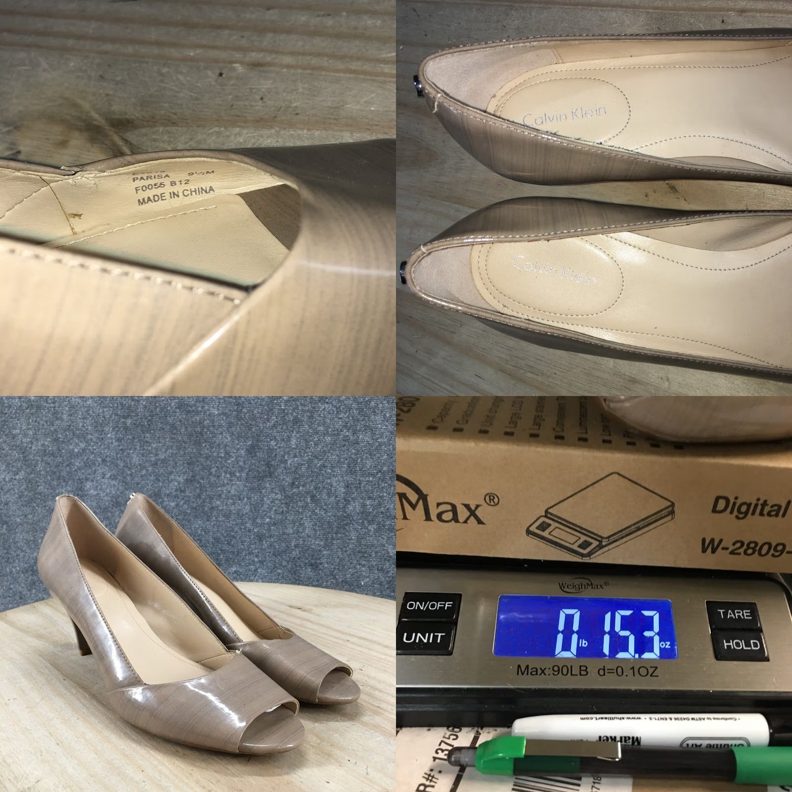 Calvin Klein Calvin Klein Heels Womens 9.5 M Parisa Peep Toe Kitten Pumps Brown Faux Leather Pump Womens 9.5 Brown Kitten Parisa Calvin Klein Shoes Size US 10 / IT 40 - 10 Thumbnail