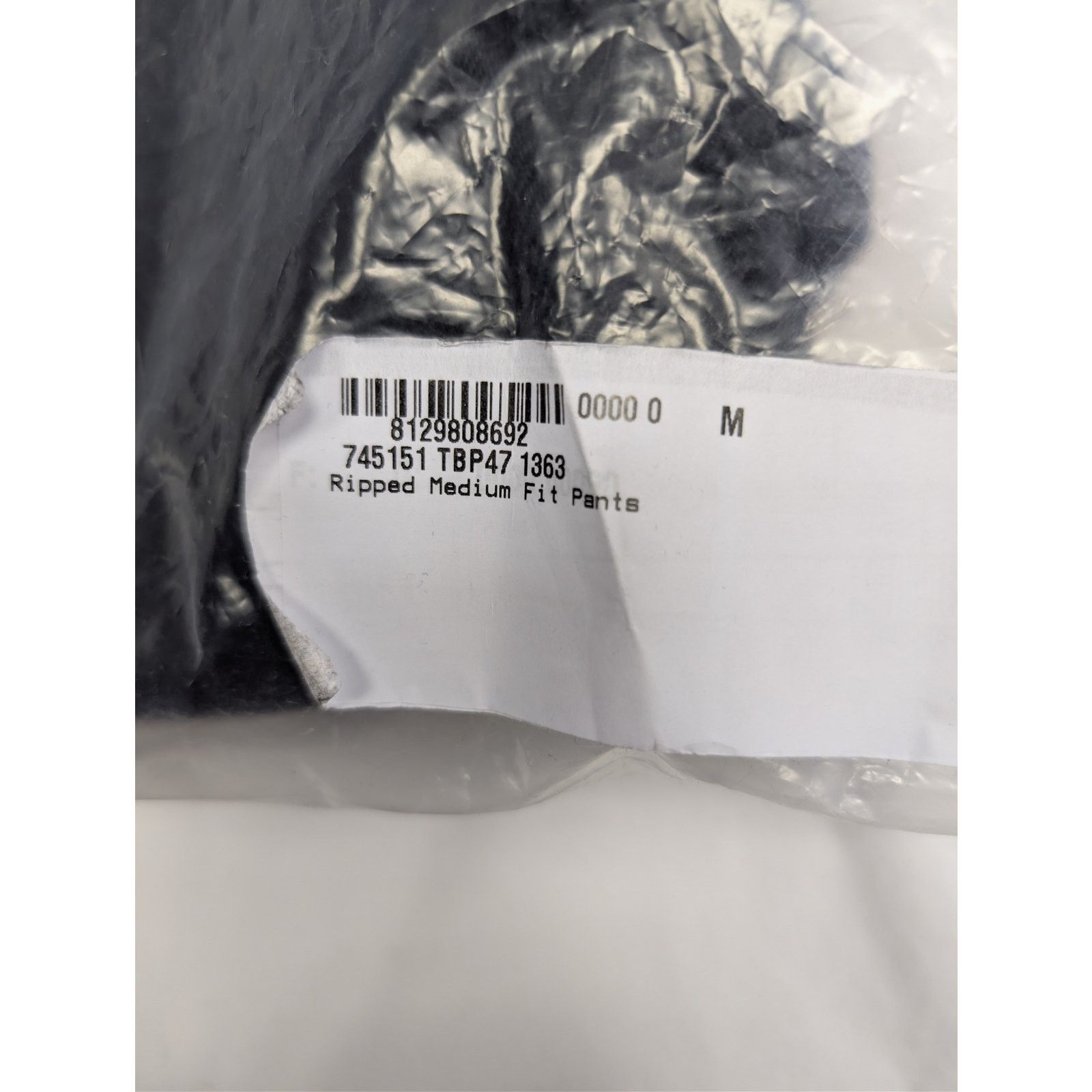 Balenciaga o1rshd1 Organic Japanese Ripped Medium Fit Pant Jean Black Size US 32 / EU 48 - 23 Thumbnail