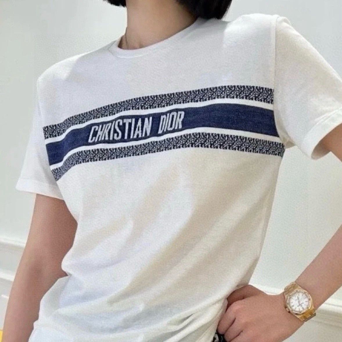 Dior Dior Embroidered Logo Short Sleeve Size US L / EU 52-54 / 3 - 1 Thumbnail
