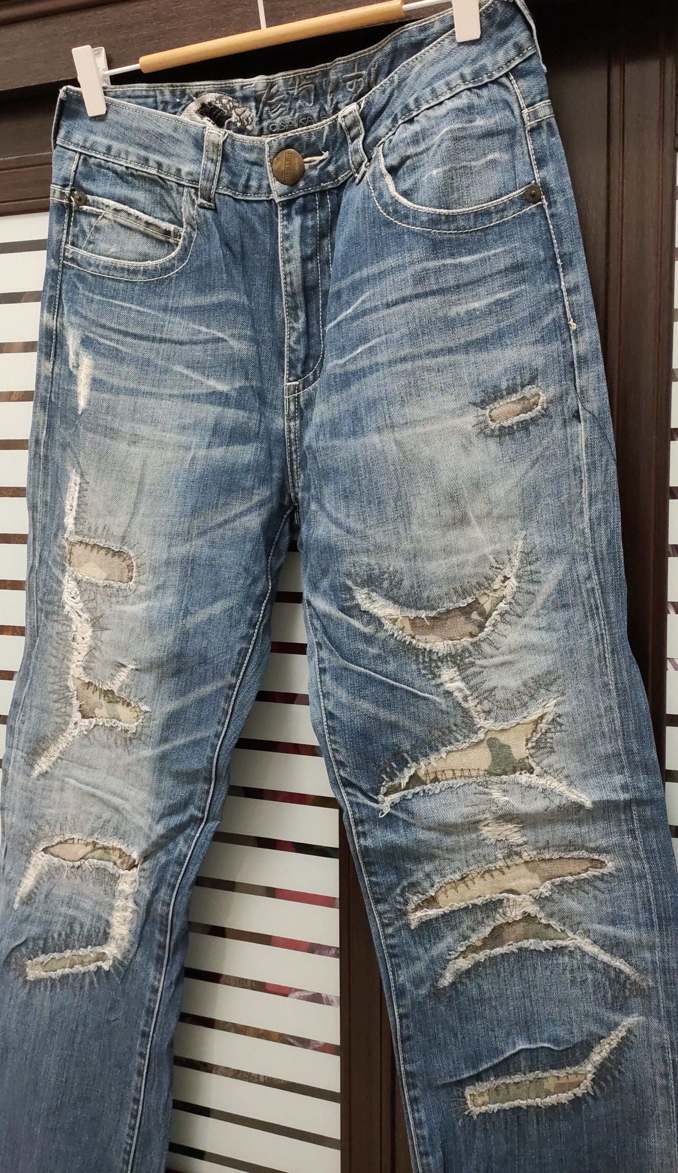 Japanese Brand 💥Japanese Brand Distressed Osaka Big Train 💥 Size US 30 / EU 46 - 6 Thumbnail