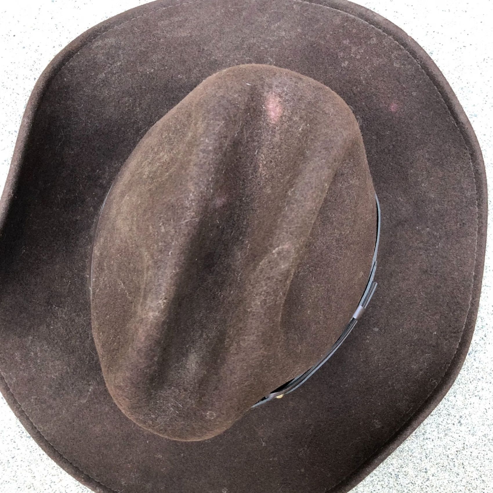 Bailey 44 VINTAGE Bailey Hat Mens XL Brown Chisholm Cowboy Men Wool Felt WPL5923 Cap Size ONE SIZE - 3 Thumbnail