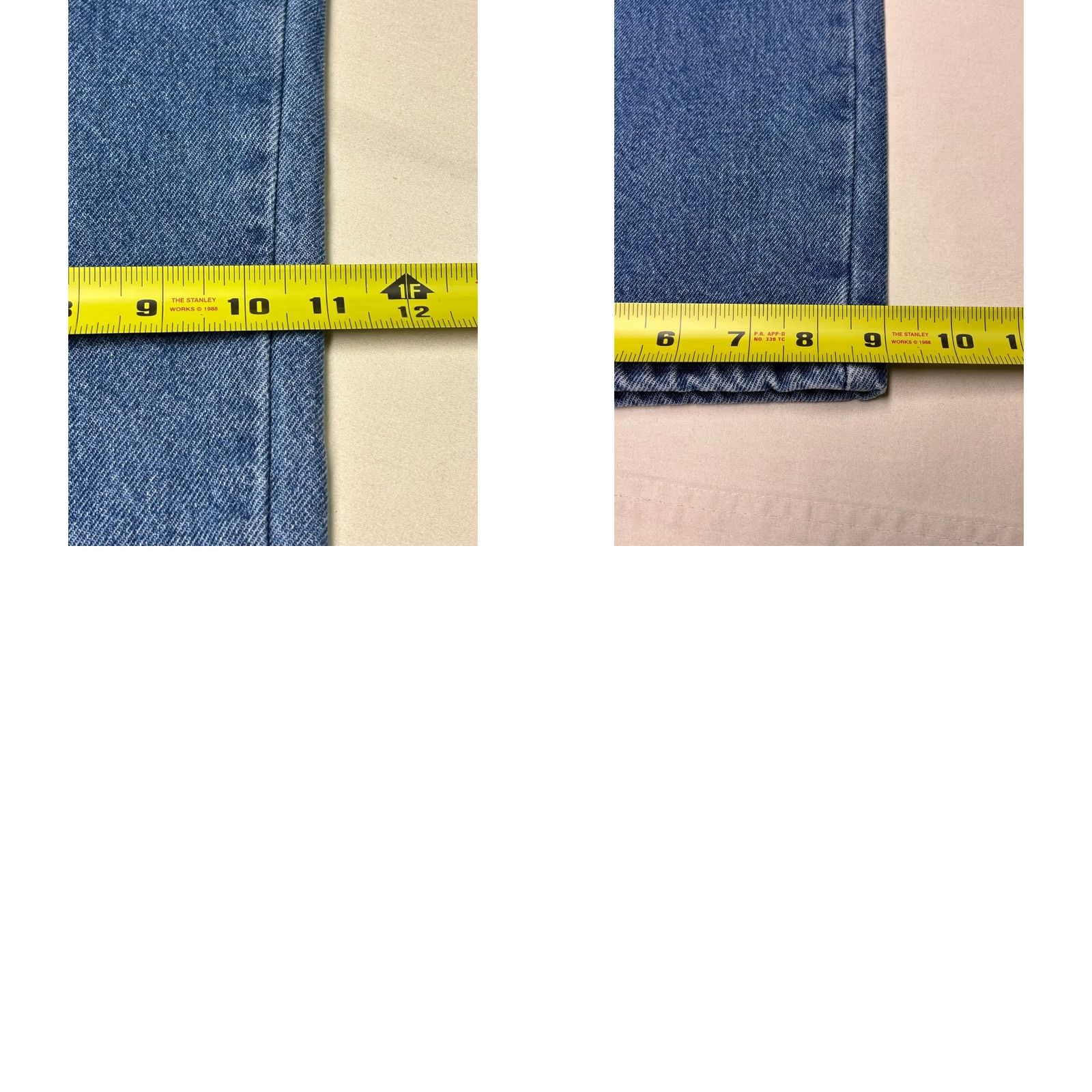 Denime Vintage LL Bean Natural Fit Jeans 42x30 Blue Plaid Lined Denim Men's Size US 42 / EU 58 - 9 Thumbnail