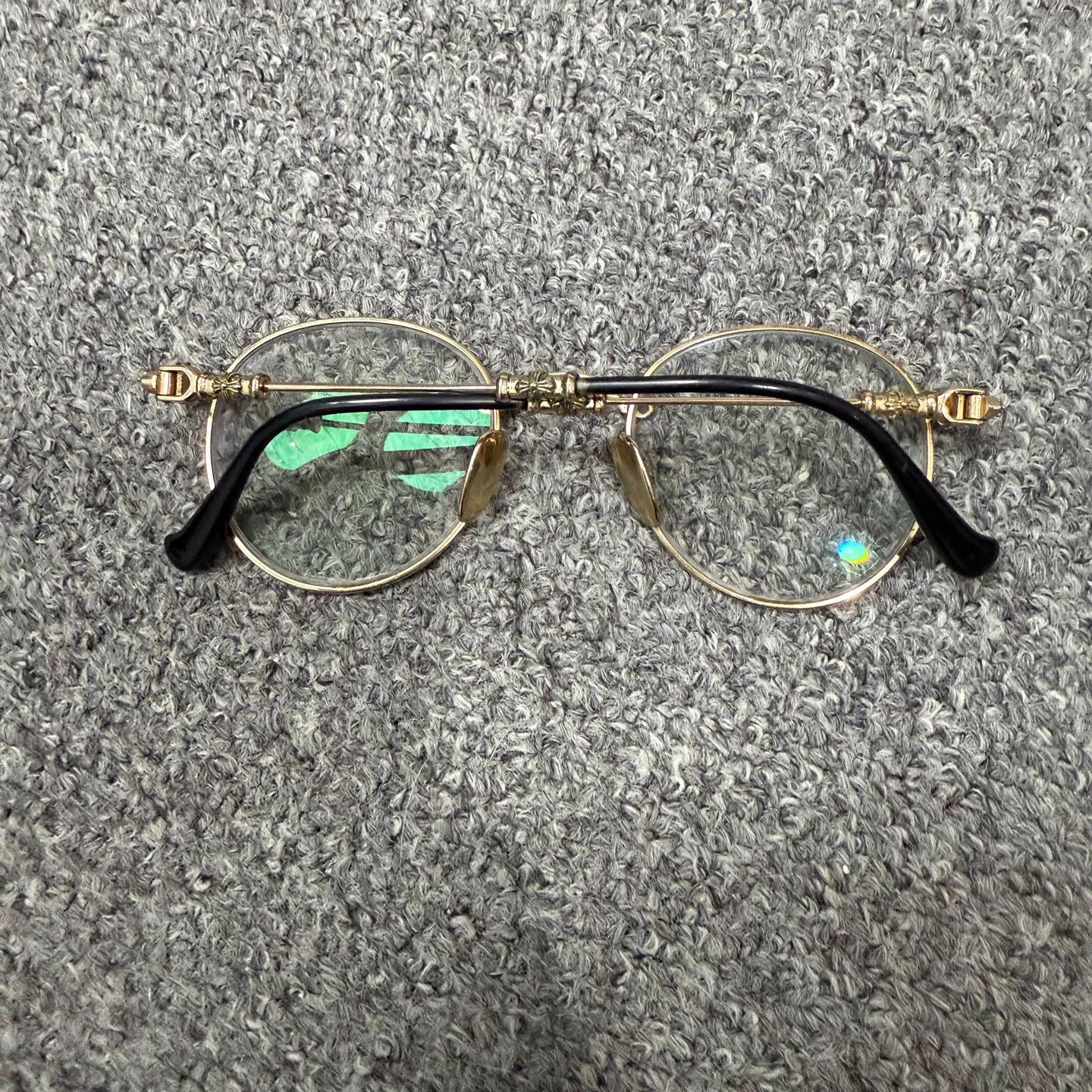 Chrome Hearts Chrome Hearts gold-rimmed glasses 98 New Size ONE SIZE - 4 Thumbnail