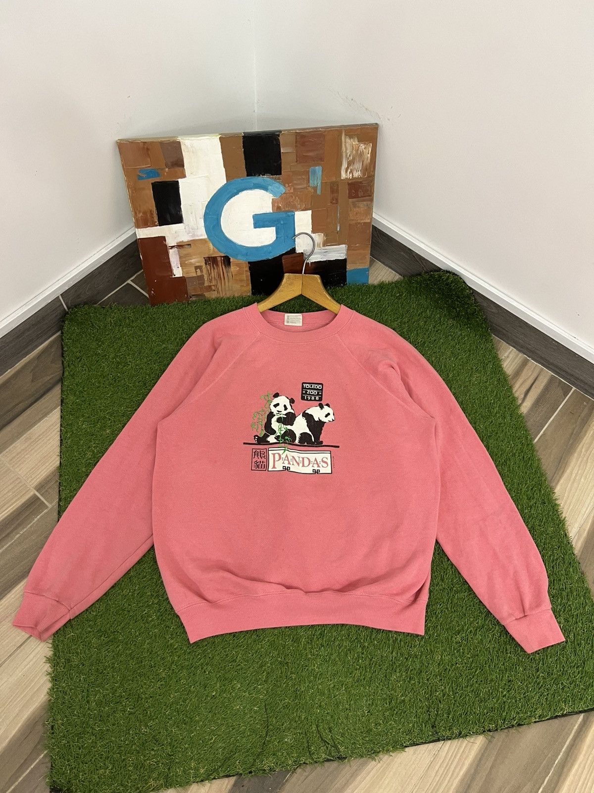 Vintage Vintage 1988 Pandas Crewneck single stitched Size US XL / EU 56 / 4 - 1 Thumbnail