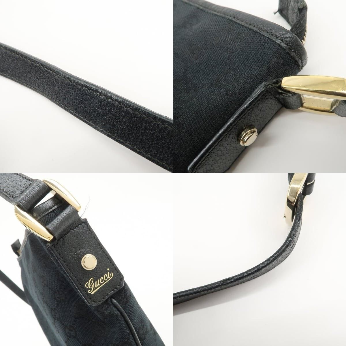 Gucci Gucci Abbey GG Canvas Crossbody Bag Black Size ONE SIZE - 4 Thumbnail