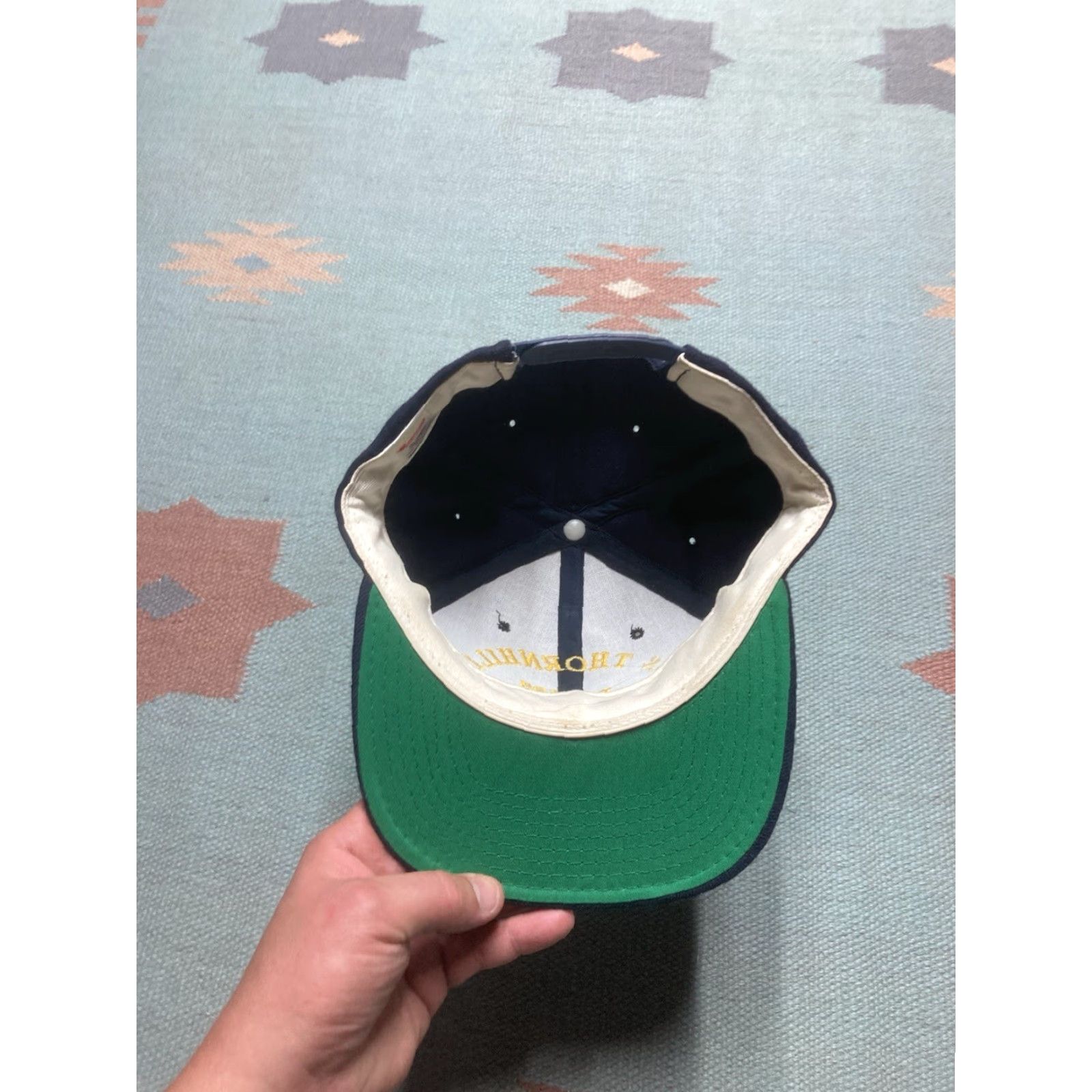 Vintage VINTAGE SnapBack Hat Wool Cap USS Thornhill DE 195 US Navy Military Men Adjustable Blue Wool Size ONE SIZE - 6 Thumbnail