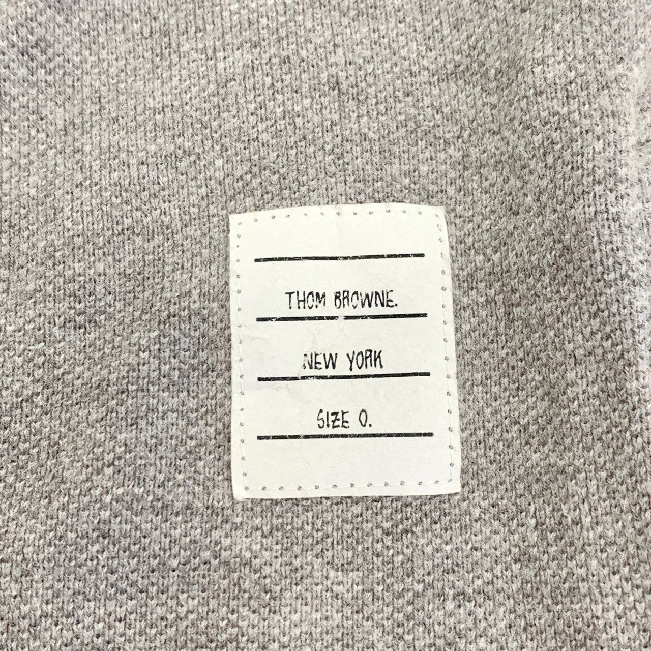 Thom Browne [Thom Browne] Four-Bar Stripe Grey Crewneck Long-Sleeve Swea Size US S / EU 44-46 / 1 - 4 Thumbnail