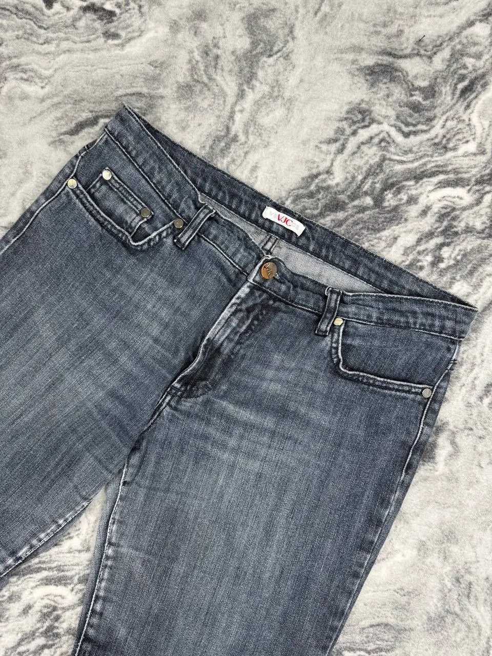 Versace Vintage Versace Jeans Denim Big Logo Rhinestones Size US 33 - 5 Thumbnail