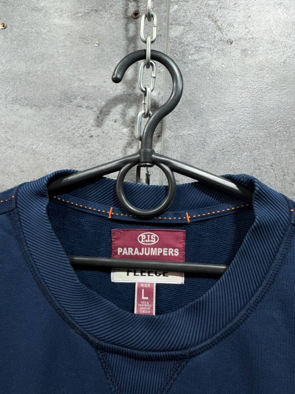 Parajumpers Parajumpers Mens Jumper Sweatshirt Navy Blue Logo Print Size US L / EU 52-54 / 3 - 9 Thumbnail