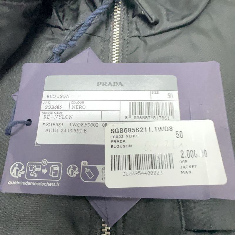 Prada Prada ReNylon Logo Hooded Jacket for Men-2506 Size US L / EU 52-54 / 3 - 9 Thumbnail