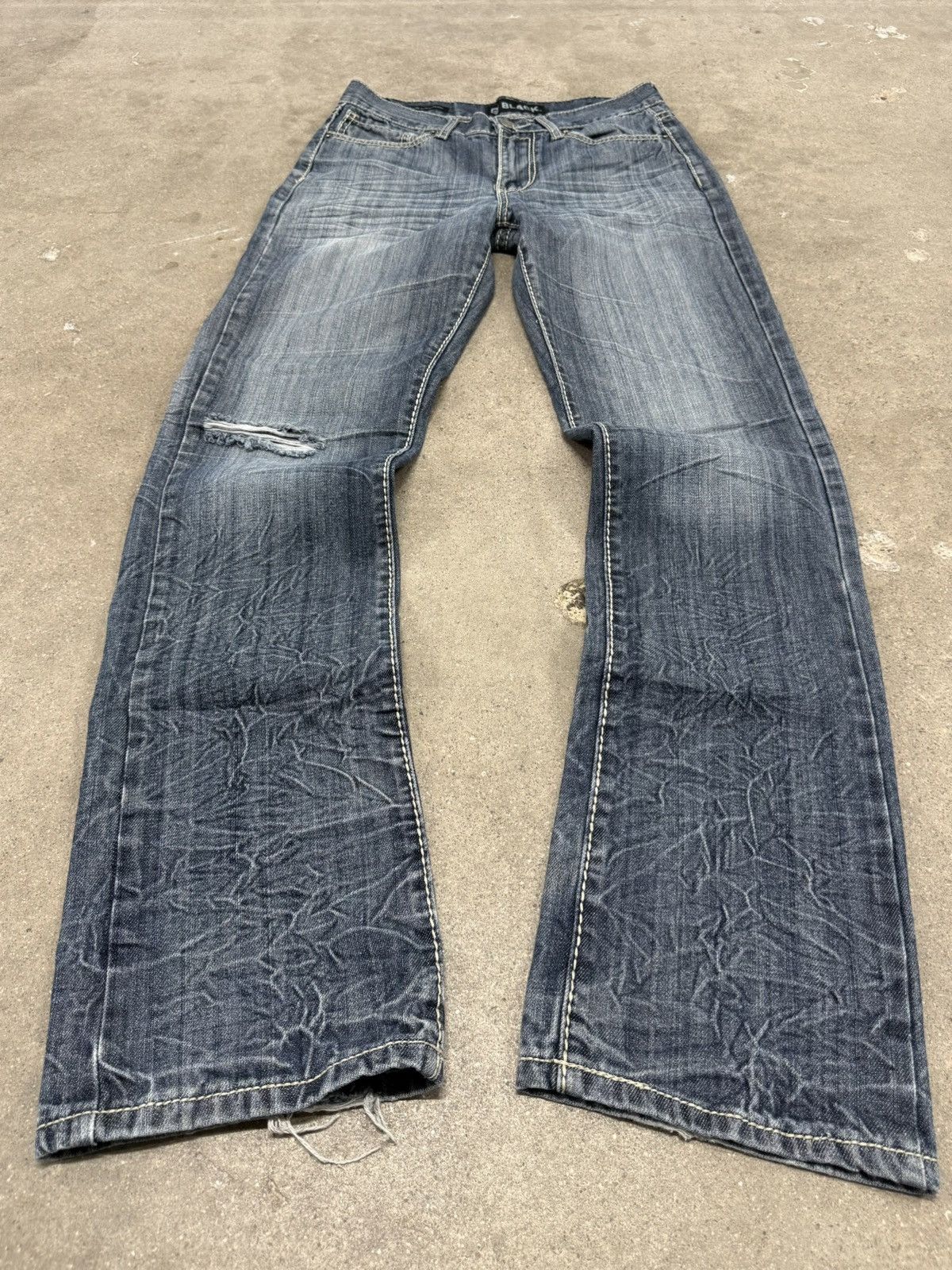 パンツ archive grunge crashed denim pants y2k パンツ archive grunge crashed denim pants y2k - パンツ