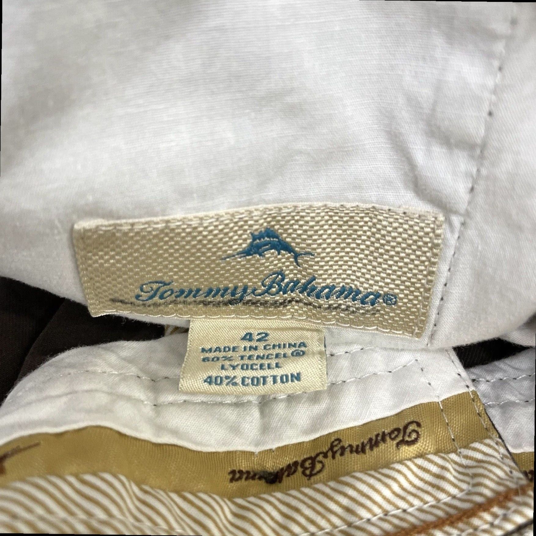 Tommy Bahama Tommy Bahama Brown Chino Shorts Mens Size 42 Cotton Blend Casual Size US 42 / EU 58 - 4 Thumbnail