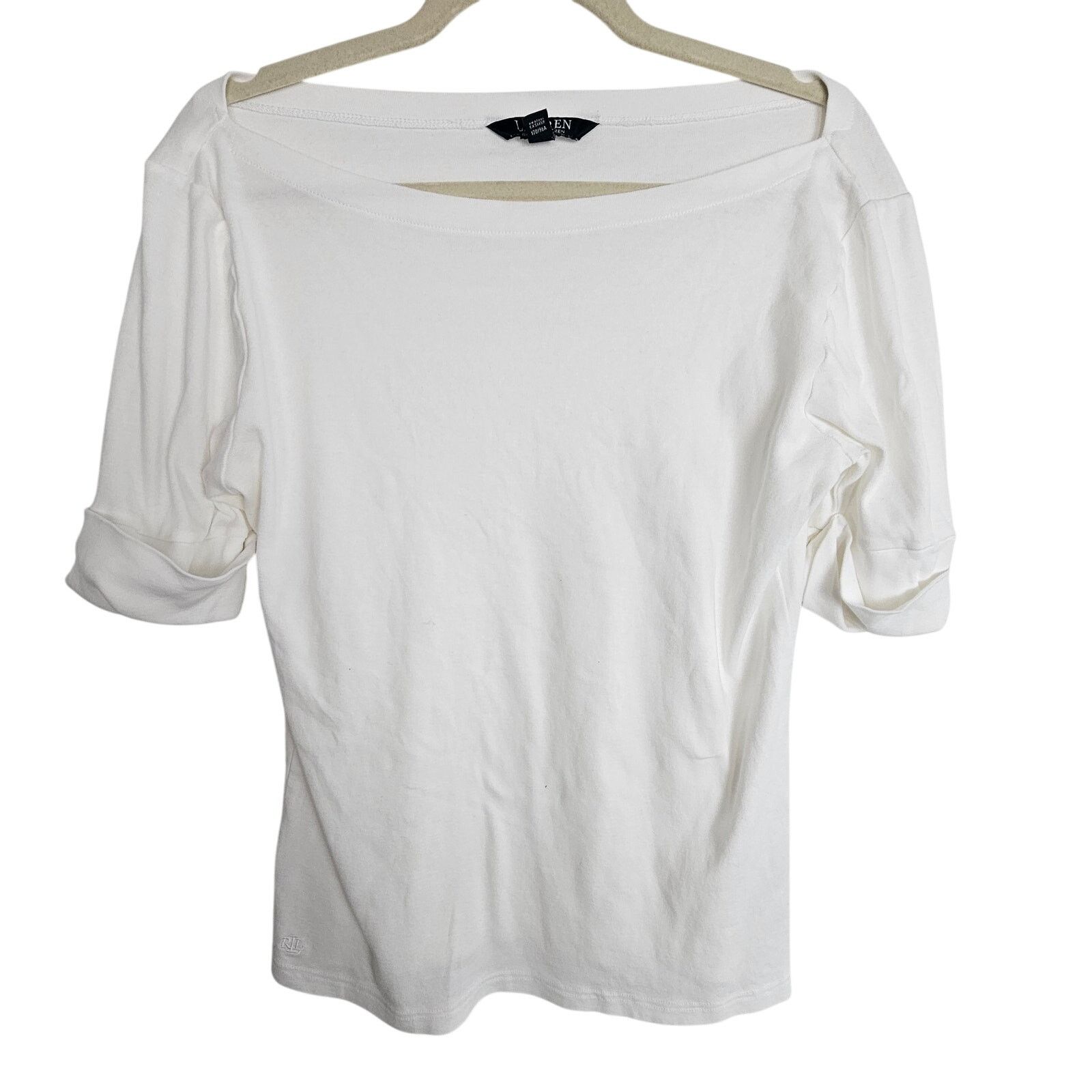 Lauren Ralph Lauren Lauren Ralph Lauren Boat Neck Shirt L Classic Minimalist Size L / US 10 / IT 46 - 1 Thumbnail