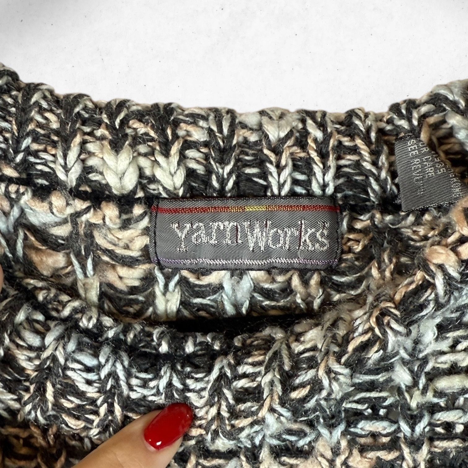 Other YarnWorks Chunky Knit Heavyweight Sweater Women's L Gray Size L / US 10 / IT 46 - 4 Thumbnail