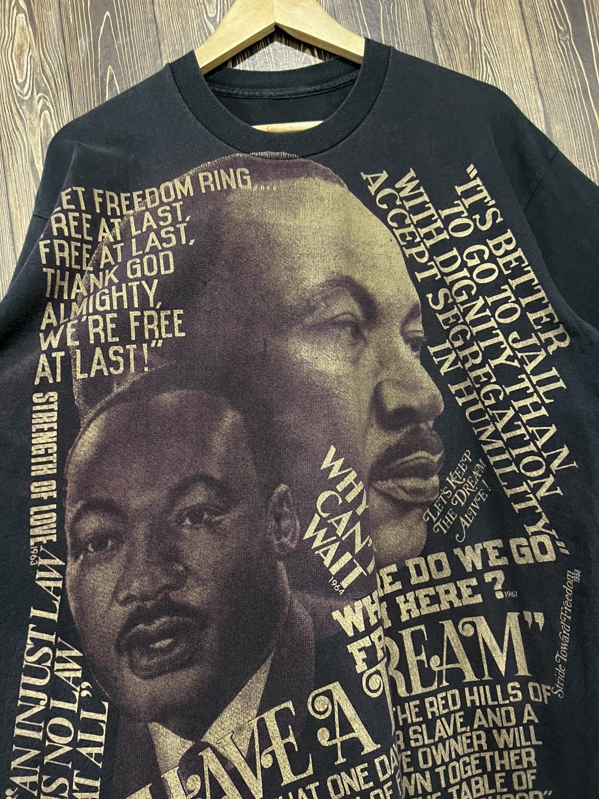 Vintage Vintage 90s Martin Luther King ‘Freedom’ Tshirt Size US L / EU 52-54 / 3 - 2 Thumbnail