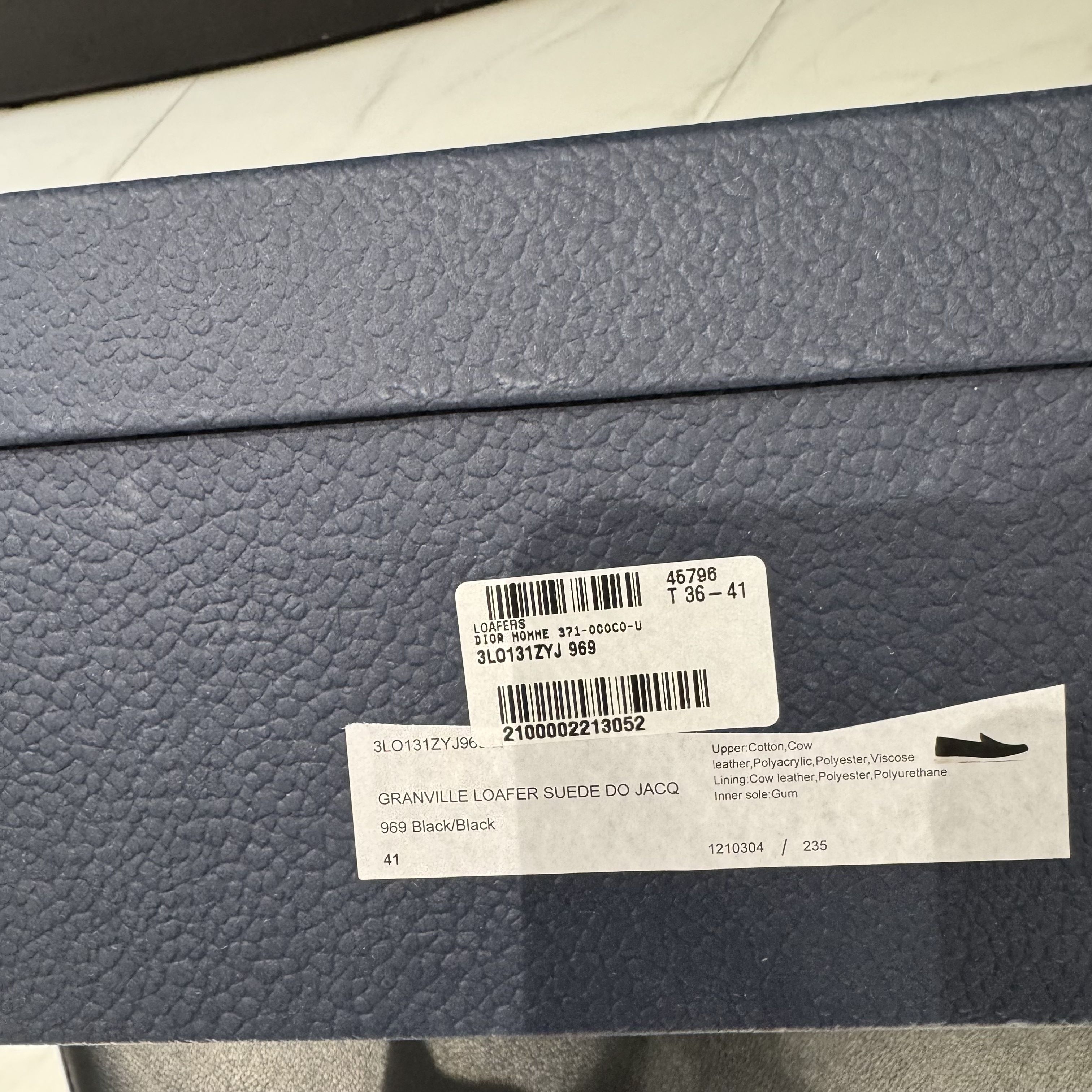 Dior NIB Granville Oblique Suede Loafers - Black, 41 Size US 8 / EU 41 - 8 Thumbnail