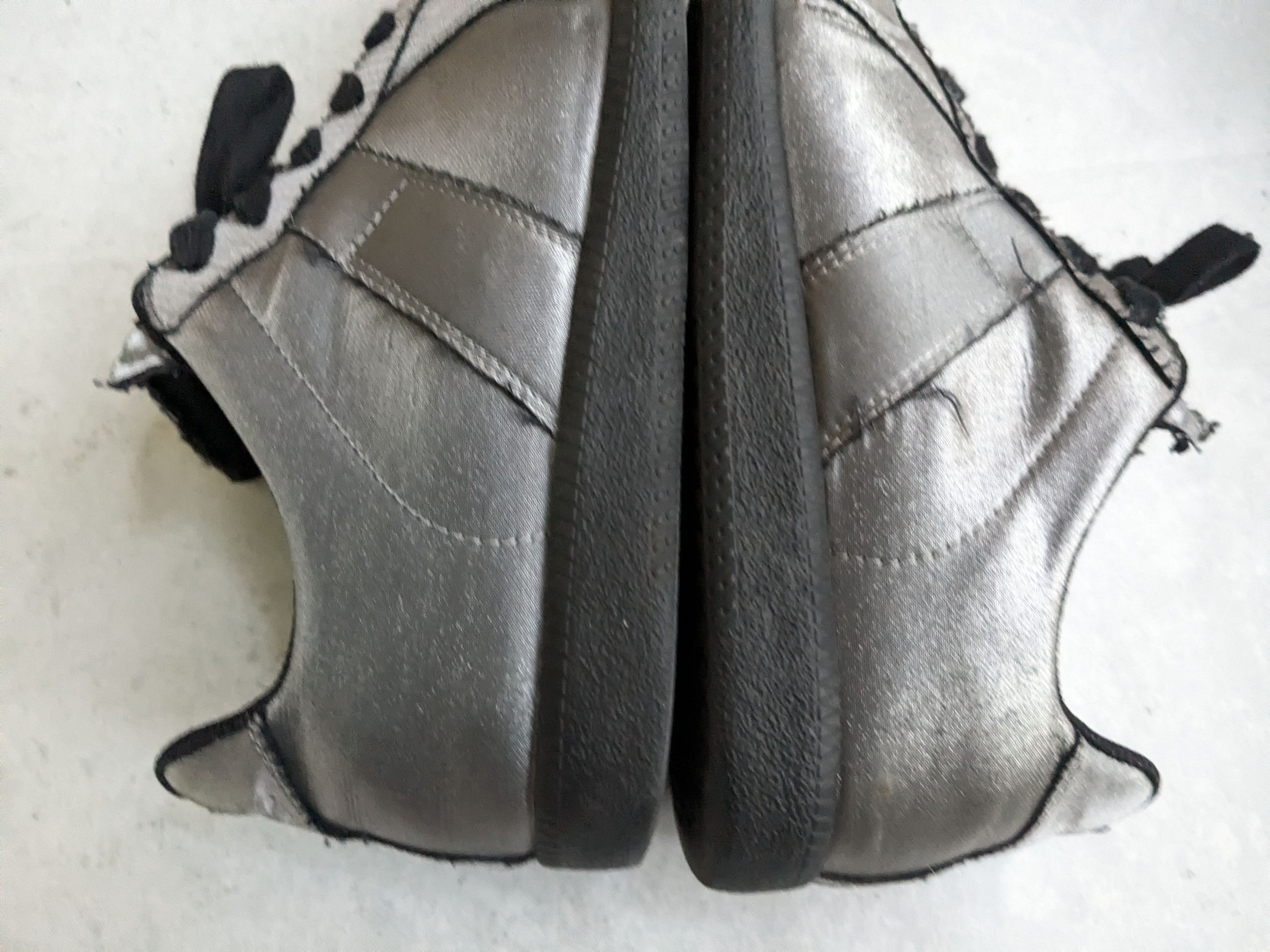 Maison Margiela Silver Maison Marigela Replica GAT Silver Black Satin 8.5 Size US 8.5 / EU 41-42 - 10 Thumbnail