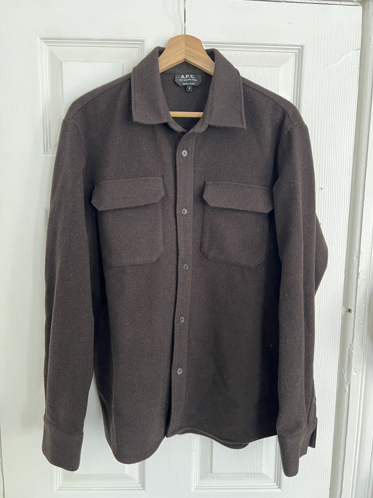 A.P.C. APC Wool Button Up Overshirt Size US S / EU 44-46 / 1 - 1 Thumbnail