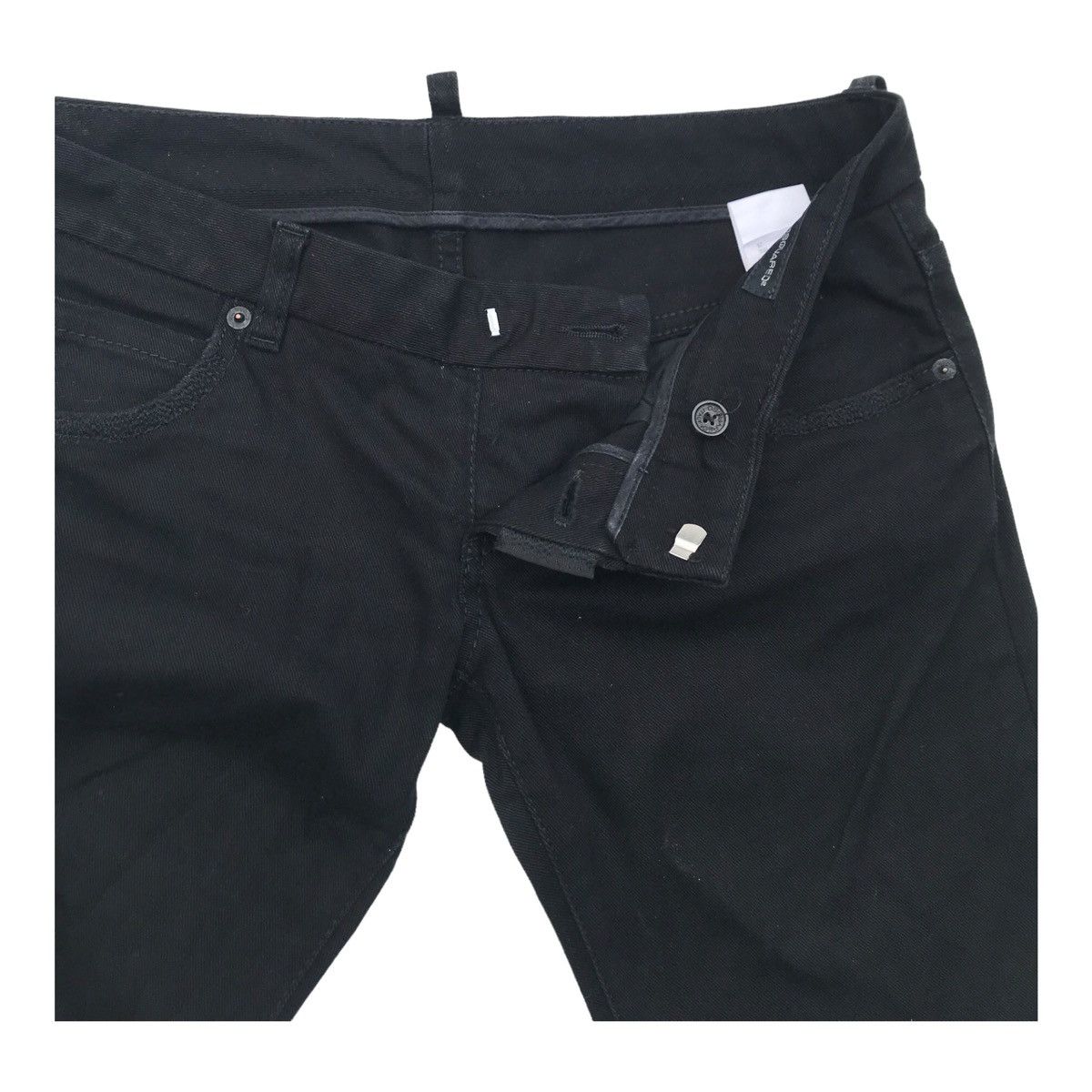 Dsquared2 Dsquared2 Women Black Skinny Pants Size 32" / US 10 / IT 46 - 2 Thumbnail