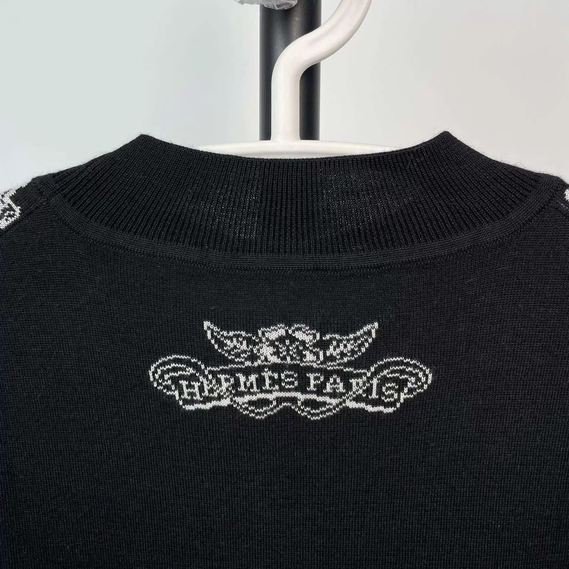 Hermes Hermès knit dress 36 black/white colorblock Size XS / US 0-2 / IT 36-38 - 4 Thumbnail