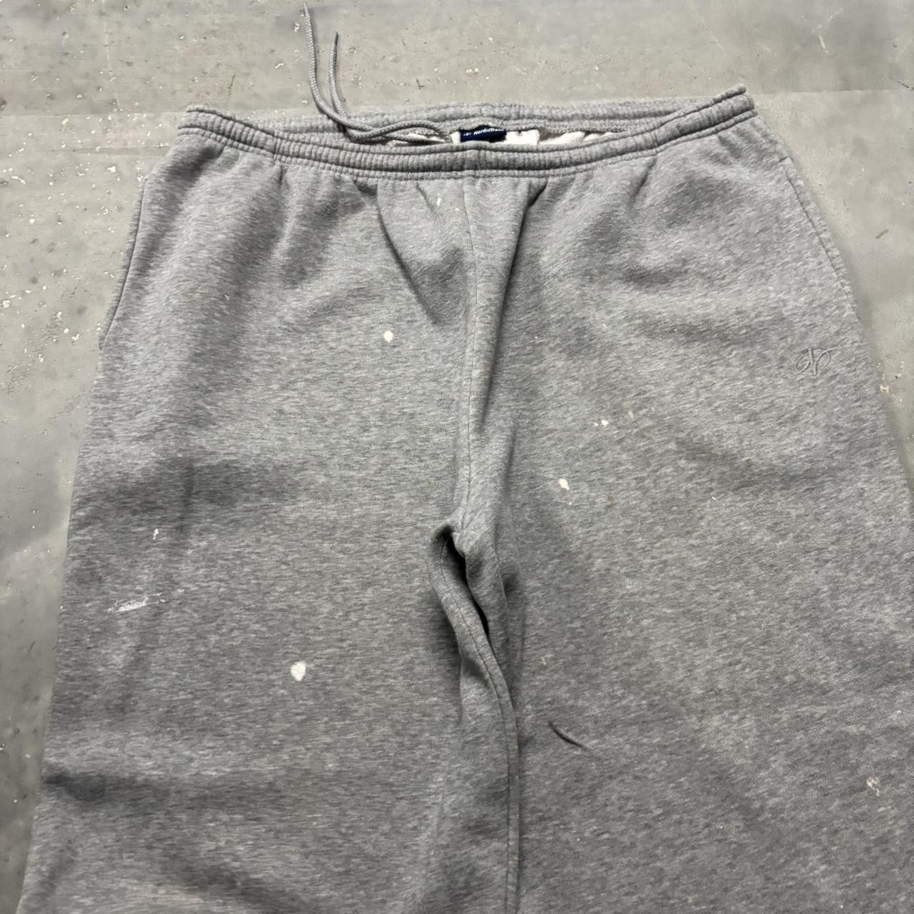 Japanese Brand × Vintage Crazy Vintage Y2K/2000s Baggy Light Grey Comfy Skater Essential Sweatpants! Size US 36 / EU 52 - 4 Thumbnail