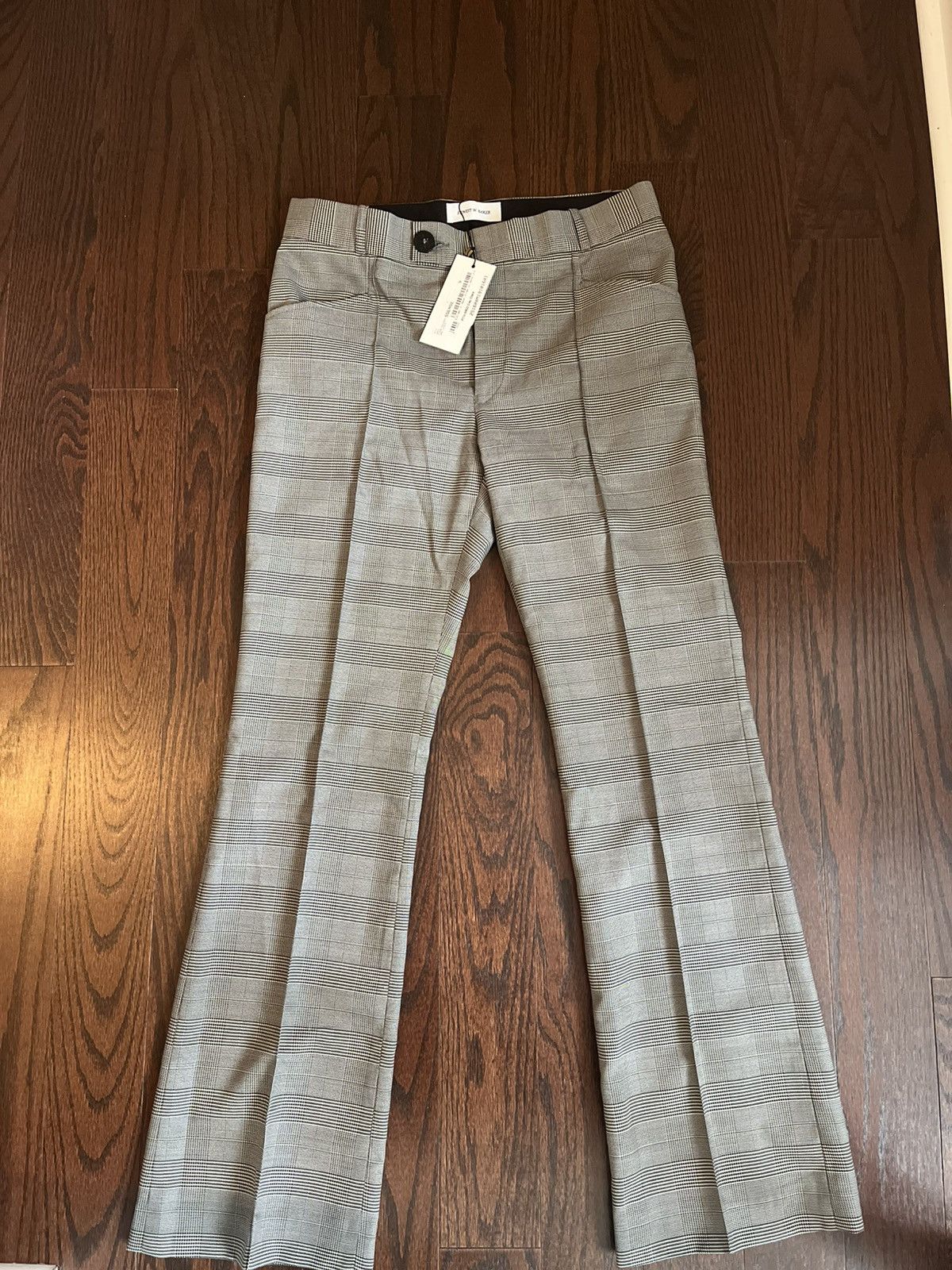 Ernest W. Baker Ernest W. Baker Gray Flare Trousers ssense Exclusive Size US 32 / EU 48 - 1 Thumbnail