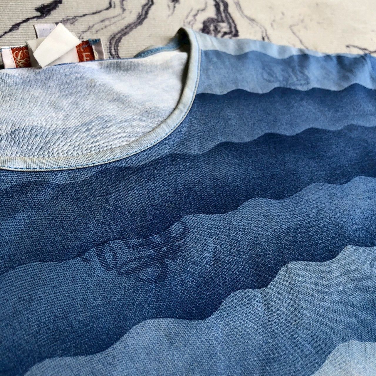 Loewe Vintage Loewe Wave Pattern Tee Blue Gradient Size M / US 6-8 / IT 42-44 - 5 Thumbnail