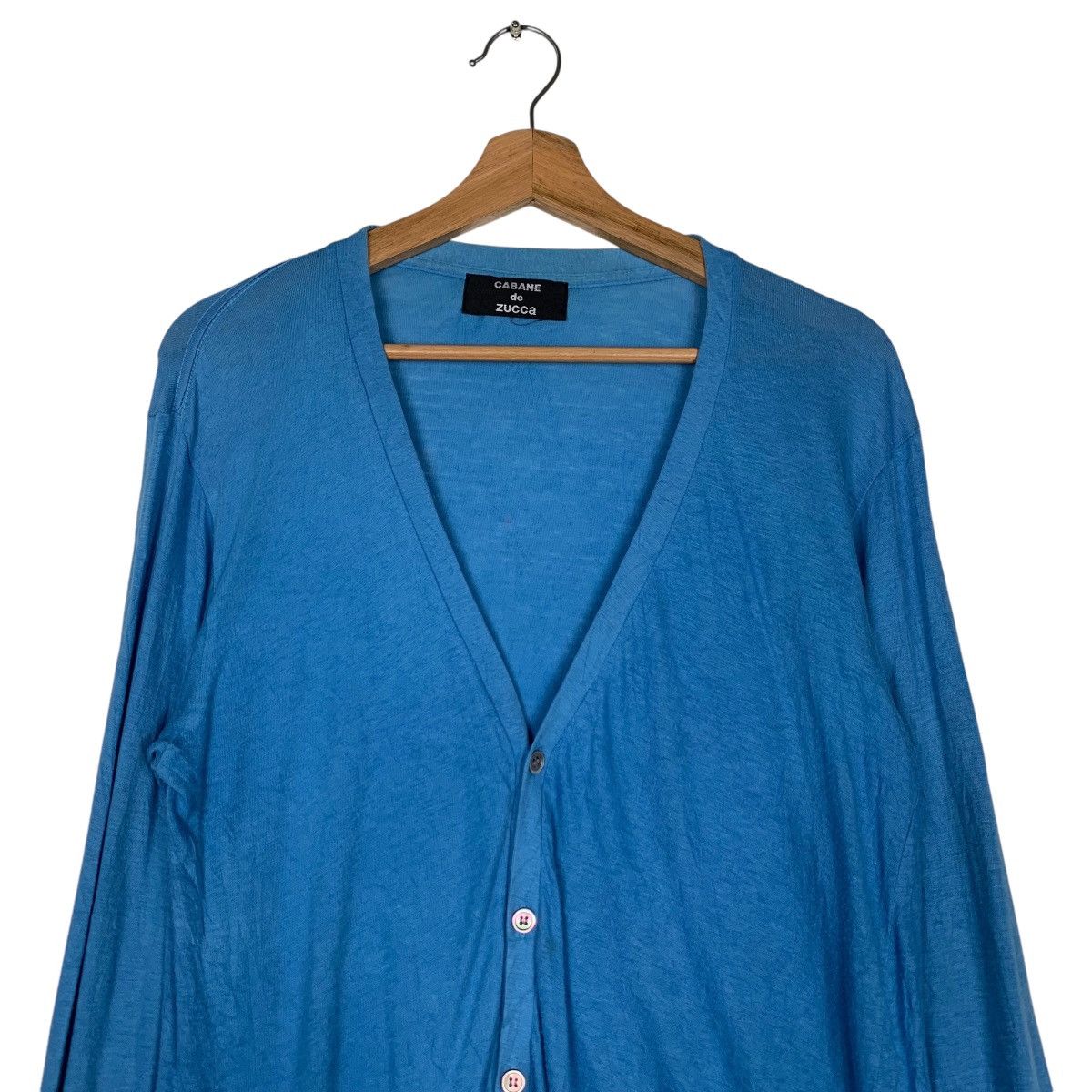 CABANE de ZUCCa CABANE DE ZUCCA Blue Light Cardigan Sample #1541-C69 Size US M / EU 48-50 / 2 - 2 Thumbnail