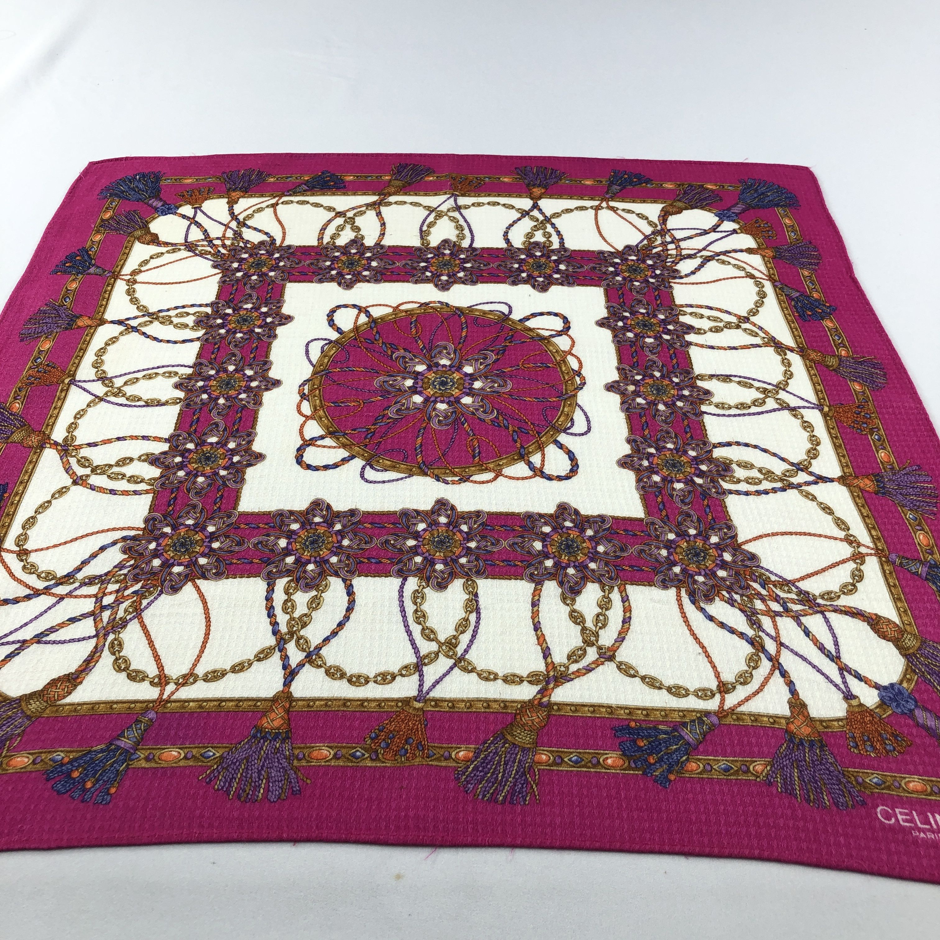 Celine Celine Handkerchief Neckerchief Bandana H3060 Size ONE SIZE - 4 Thumbnail