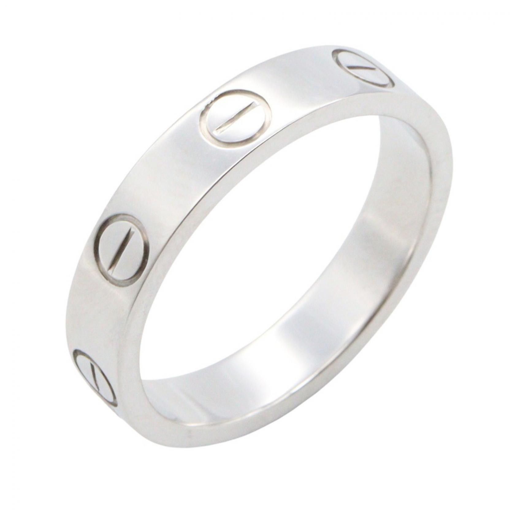 Cartier Cartier Cartier Love Au750 White Gold Ring Size 7.5 Precious Metal Ring B4085100 DUTY FREE for USA Size ONE SIZE - 1 Thumbnail