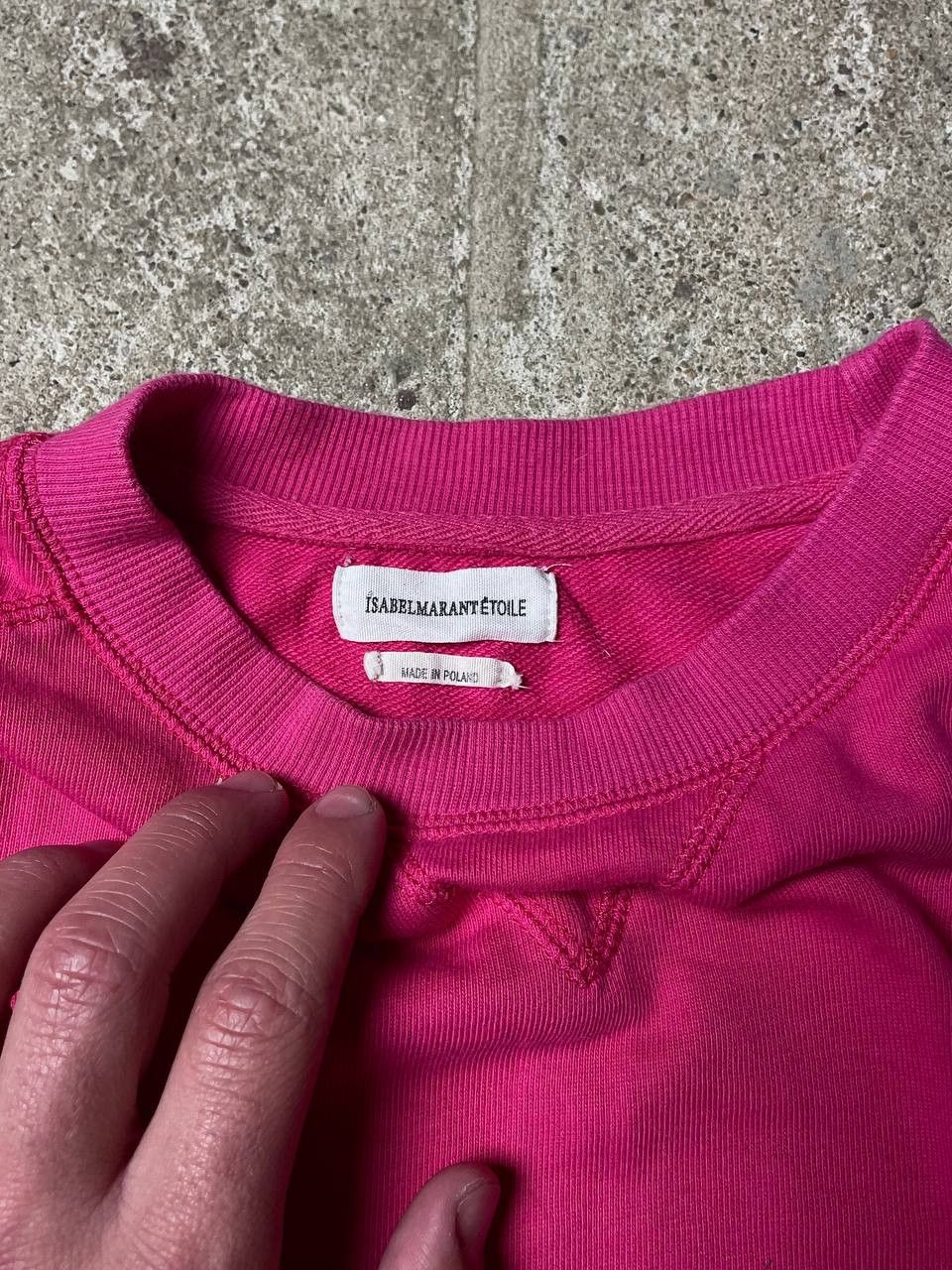 Isabel Marant Cropped pink y2k Isabel Marant Etoile Sweatshirt; Size = 36 Size S / US 4 / IT 40 - 2 Thumbnail