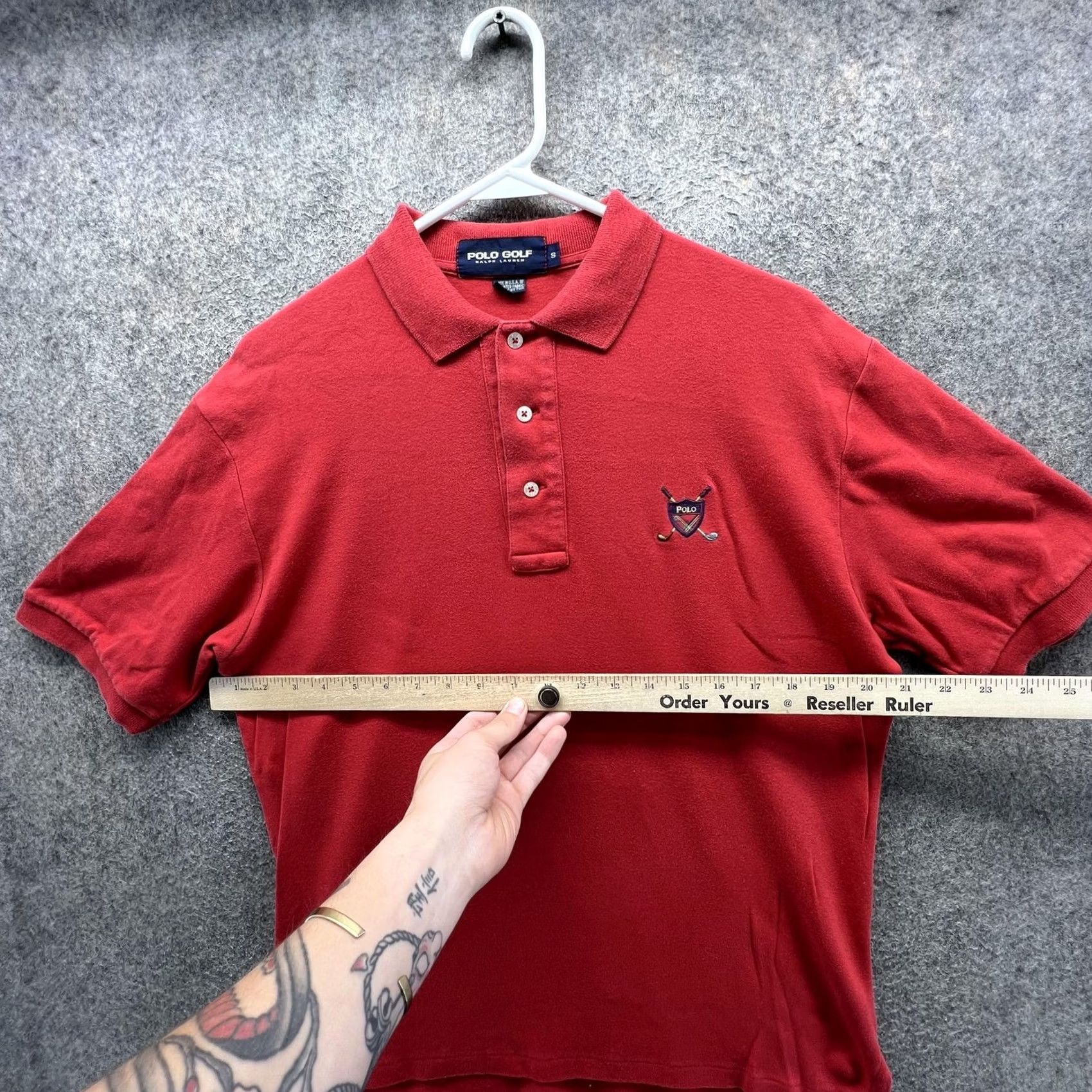 Polo Ralph Lauren Polo Golf Ralph Lauren Polo Shirt Mens Small Red Solid Crest Logo Casual Golf Size US S / EU 44-46 / 1 - 4 Thumbnail