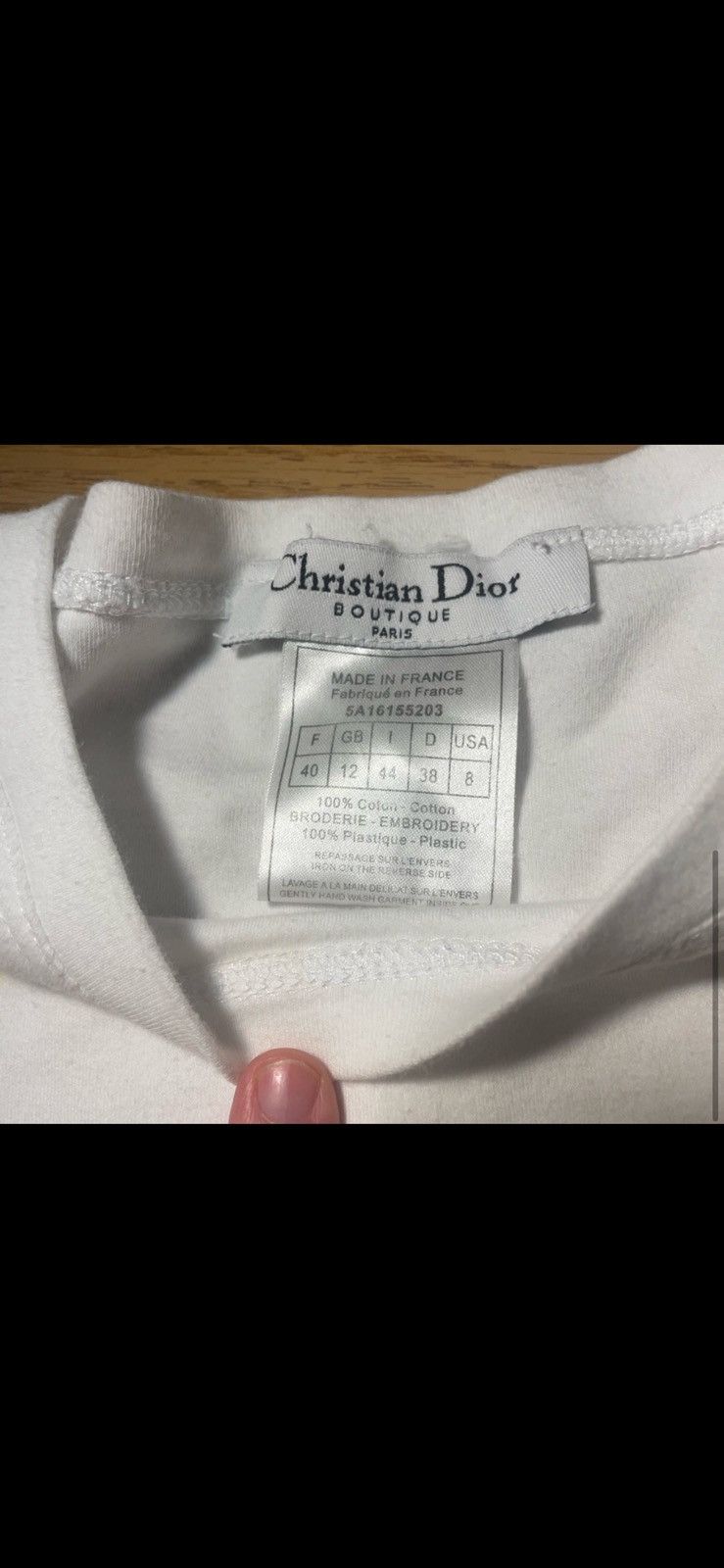 Dior Dior baby tee Size S / US 4 / IT 40 - 5 Thumbnail