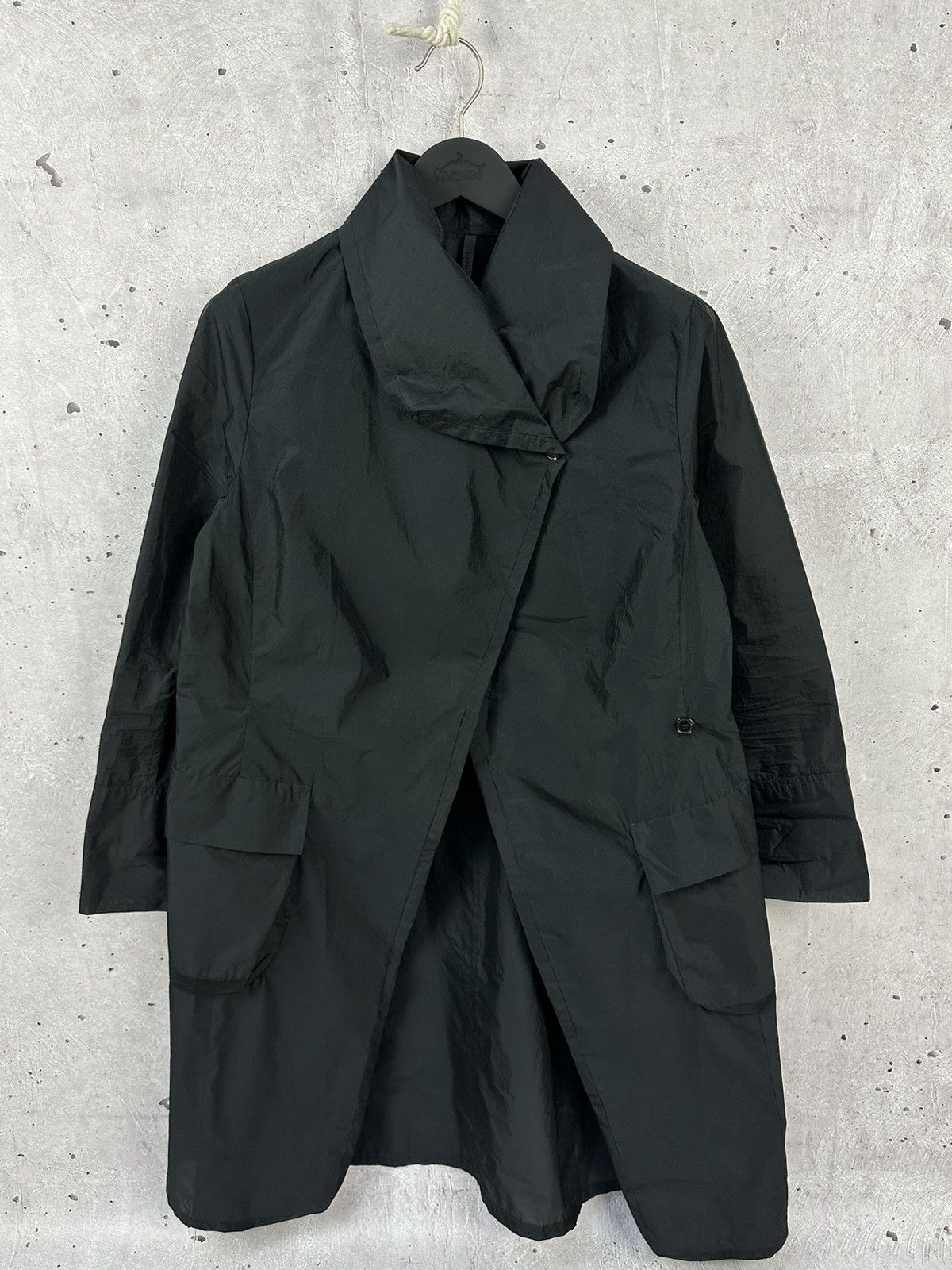 Designer × Vintage Vintage Oversized Black Long Sleeve Dress Size M / US 6-8 / IT 42-44 - 2 Thumbnail