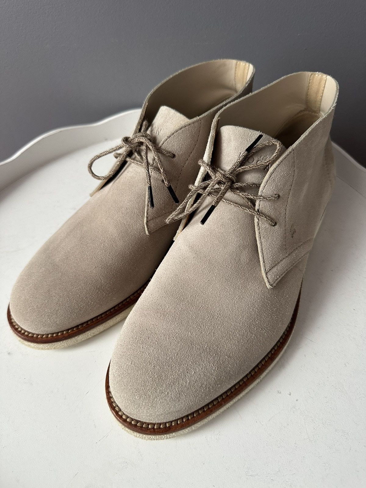 Hogan HOGAN ANKLE CHUKKA BOOTS SUEDE SHOESE Size US 7.5 / EU 40-41 - 4 Thumbnail